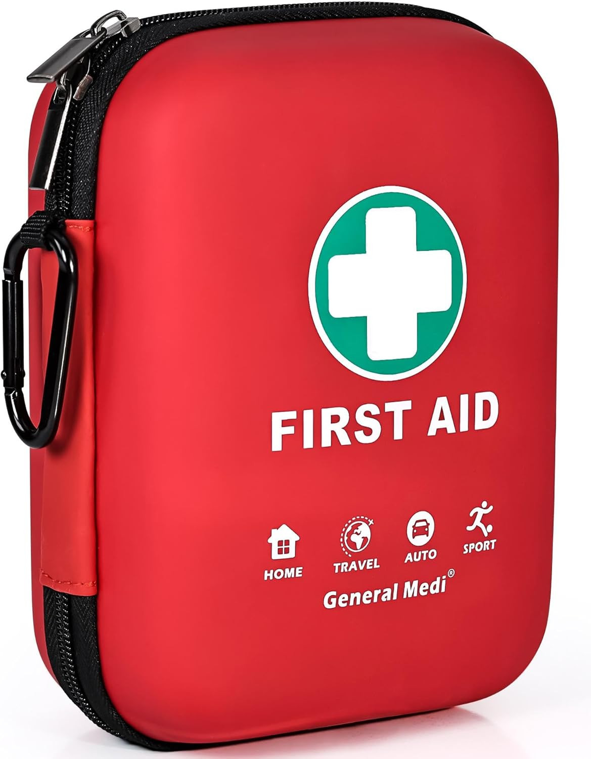 Comprehensive 170-Piece First Aid Kit – Lightweight Hard Case & Eyewash Included