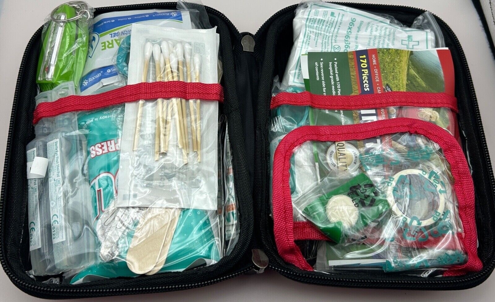 First Aid Kit Medical Emergency Trauma Survival Box Case Portable Hunting Hiking