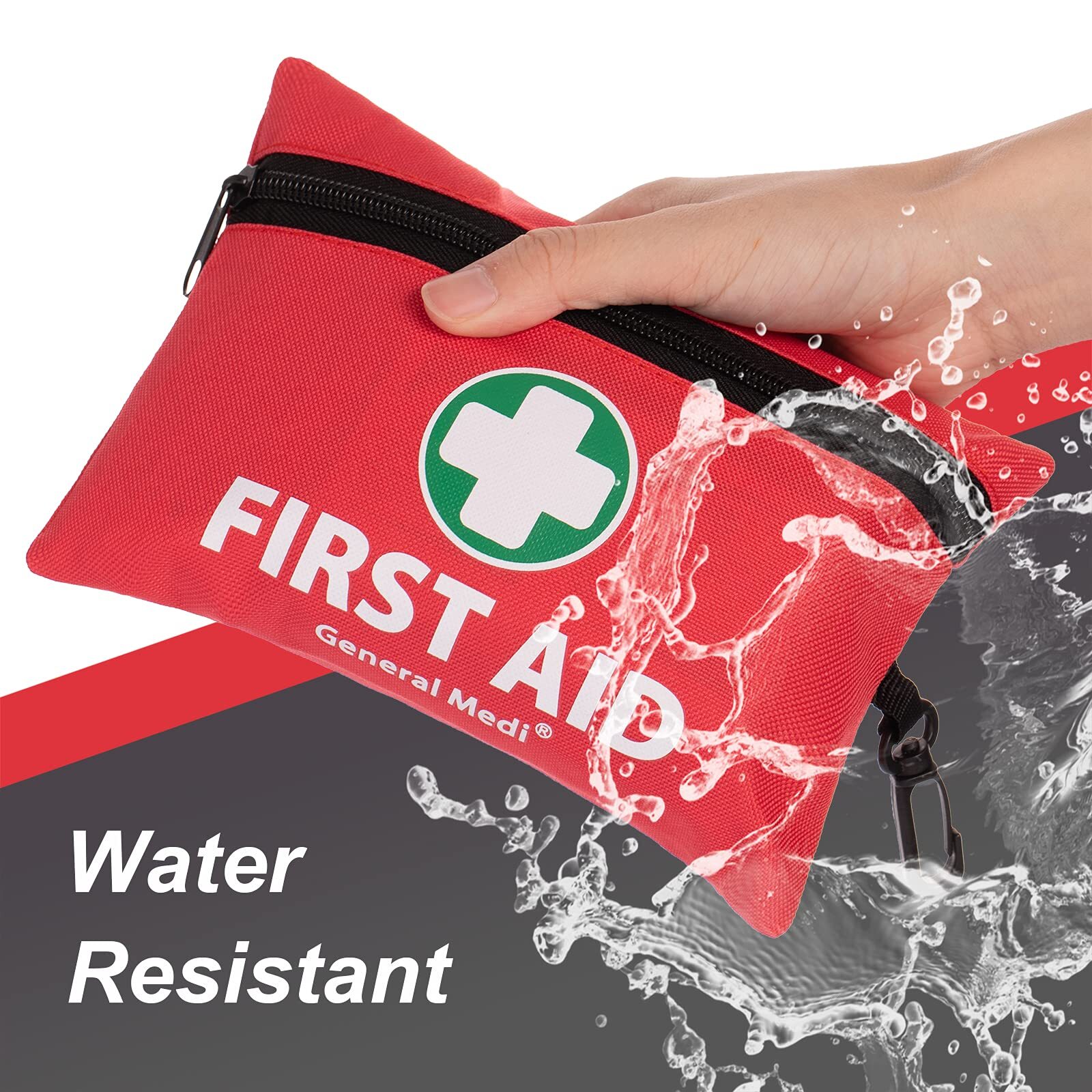 Mini First Aid Kit, 110 Piece Small First Aid Kit – Includes Emergency Foil B…