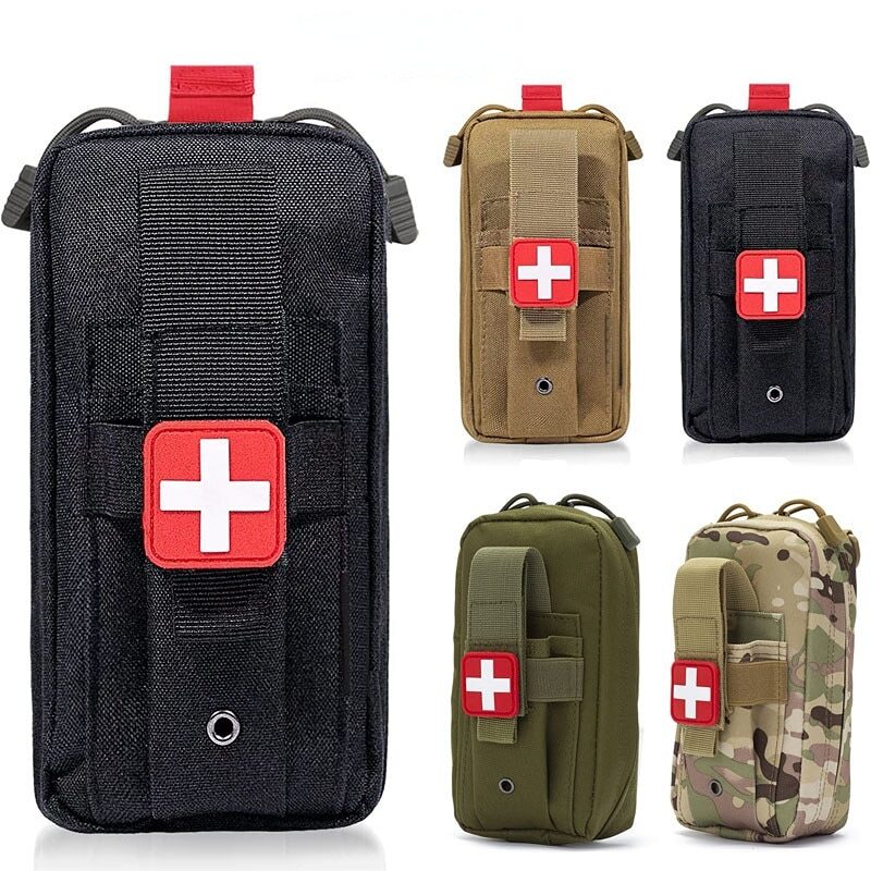 Tactical Molle First Aid Kit Medical EDC Pouch Tourniquet Scissors Waist Pack US
