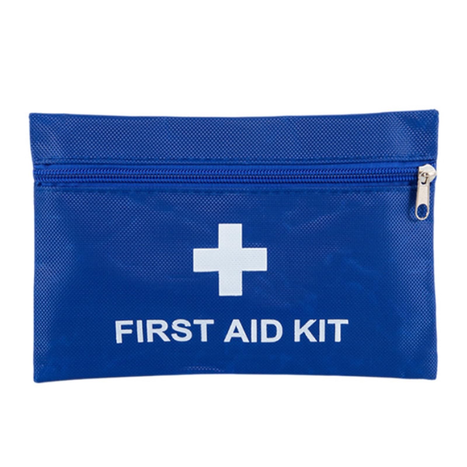 Empty Mini First Aid Pouches, Bulk Small Bag, Blue