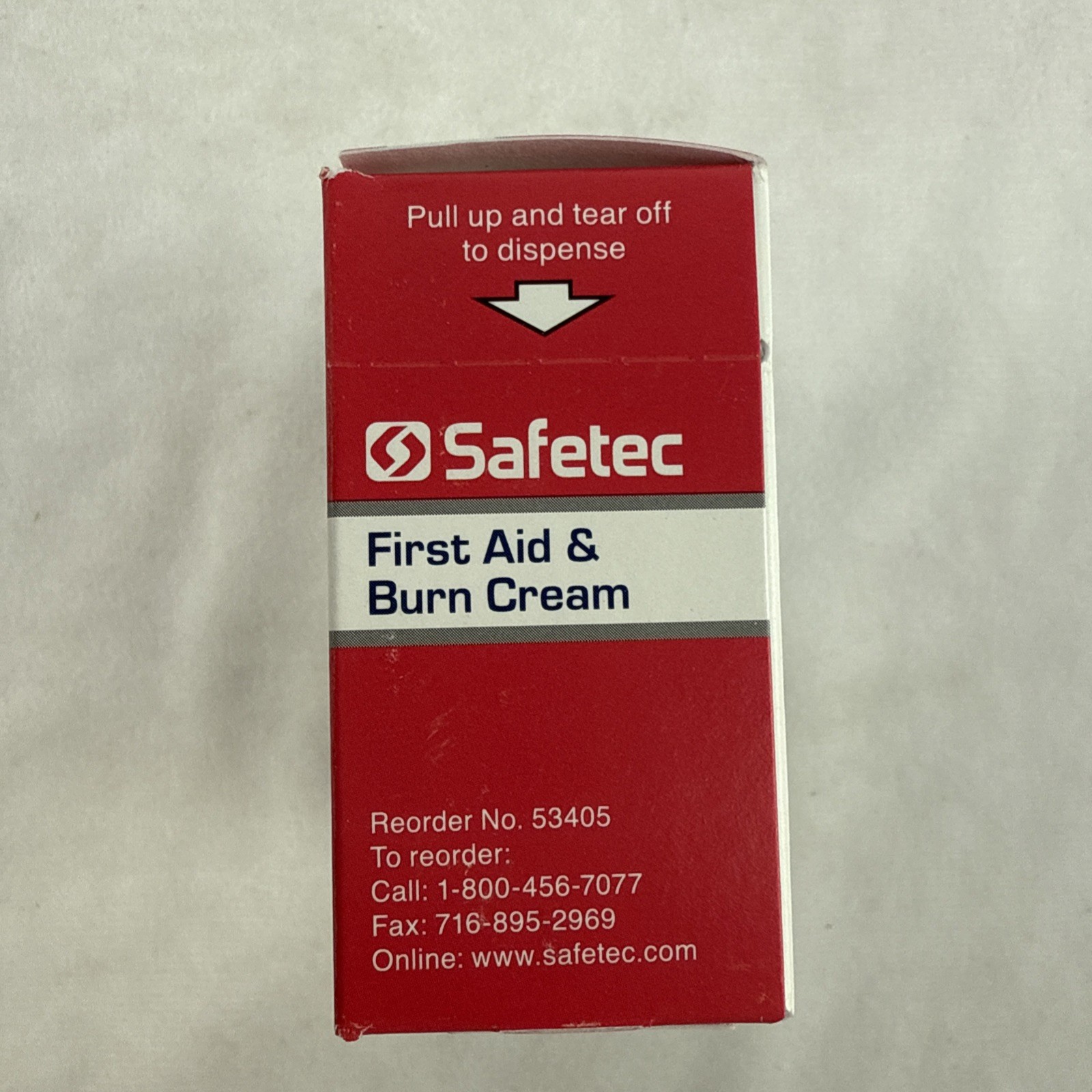 Safetec First Aid 0.9g Packets Burn Cream Refill, 25 Ct. Box