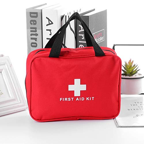 PAXLAMB First Aid Bag Kit Empty 1 Count (Pack of 1), Red 1PC