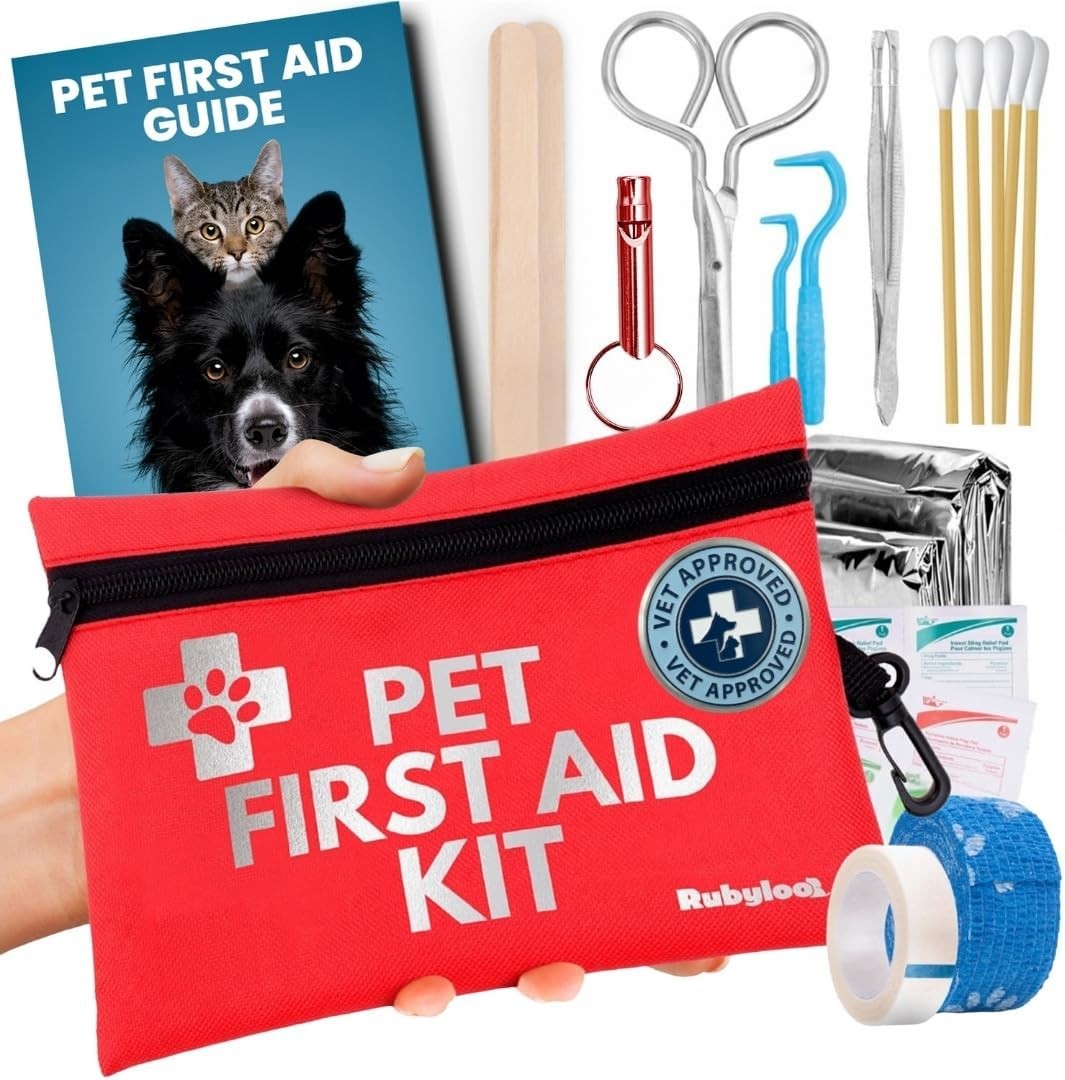 Pet First Aid Kit for Dogs & Cats – Vet-Approved Emergency Supplies
