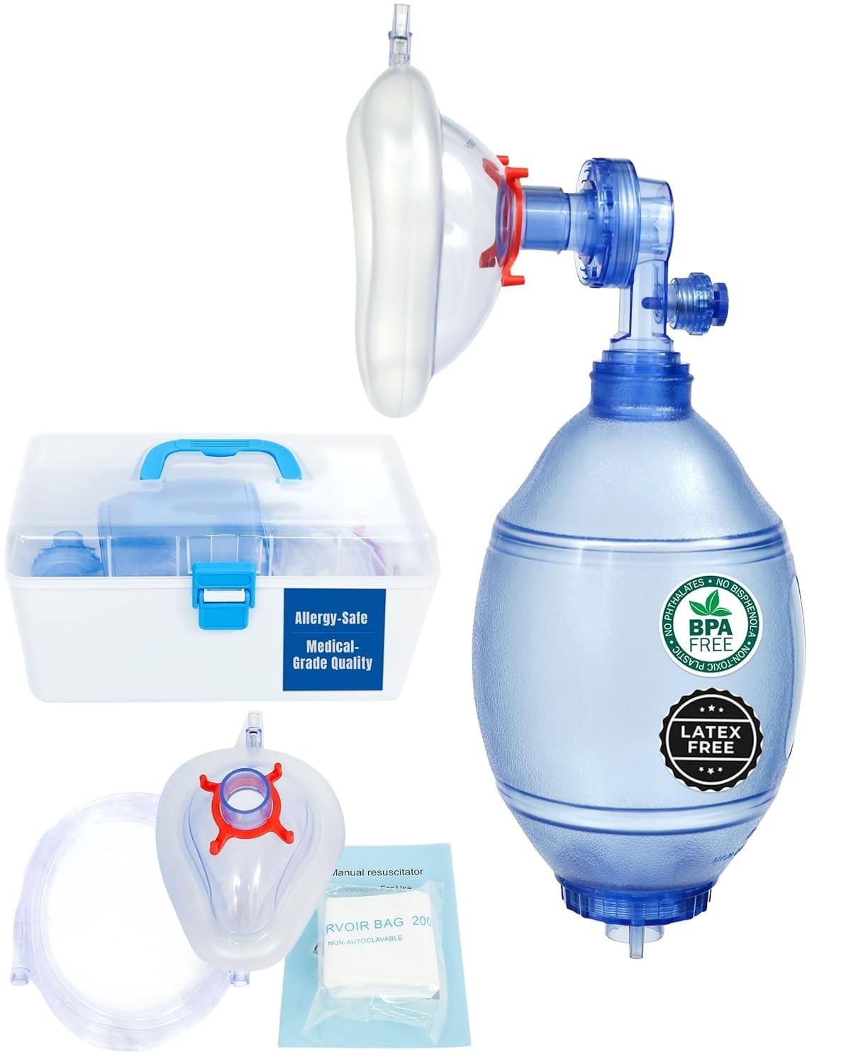KOKAND Adult & Child CPR Training Simulation Kit Manual Squeeze Bag Trainer …