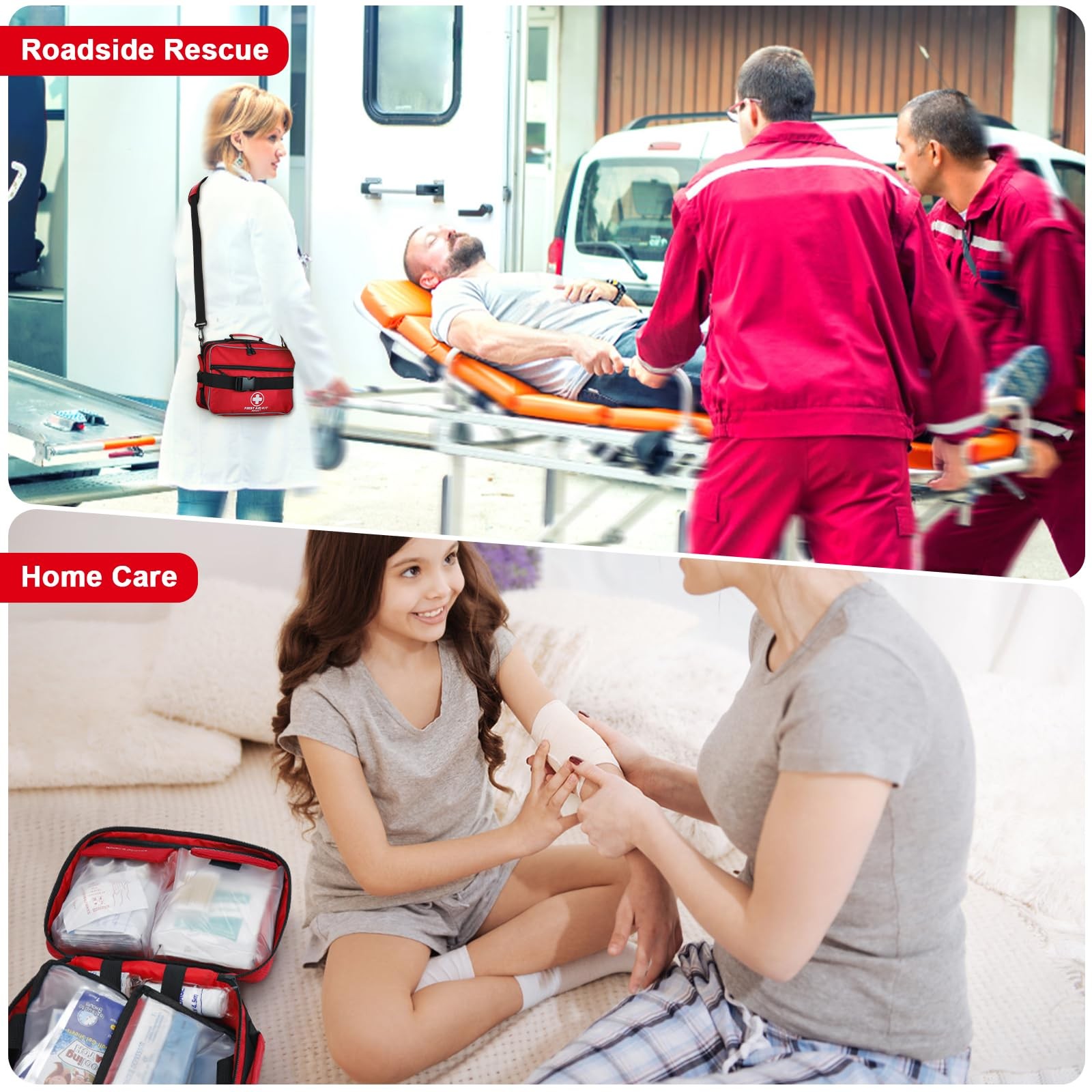 Premium 420 Piece Large First Aid Kit for Home, Car, Travel, Camping, Truck, …