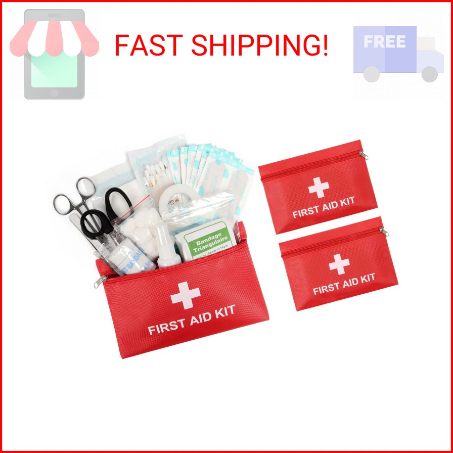 Camoredy Empty Mini First Aid Kit Bag Portable Waterproof Small First Aid Pouch