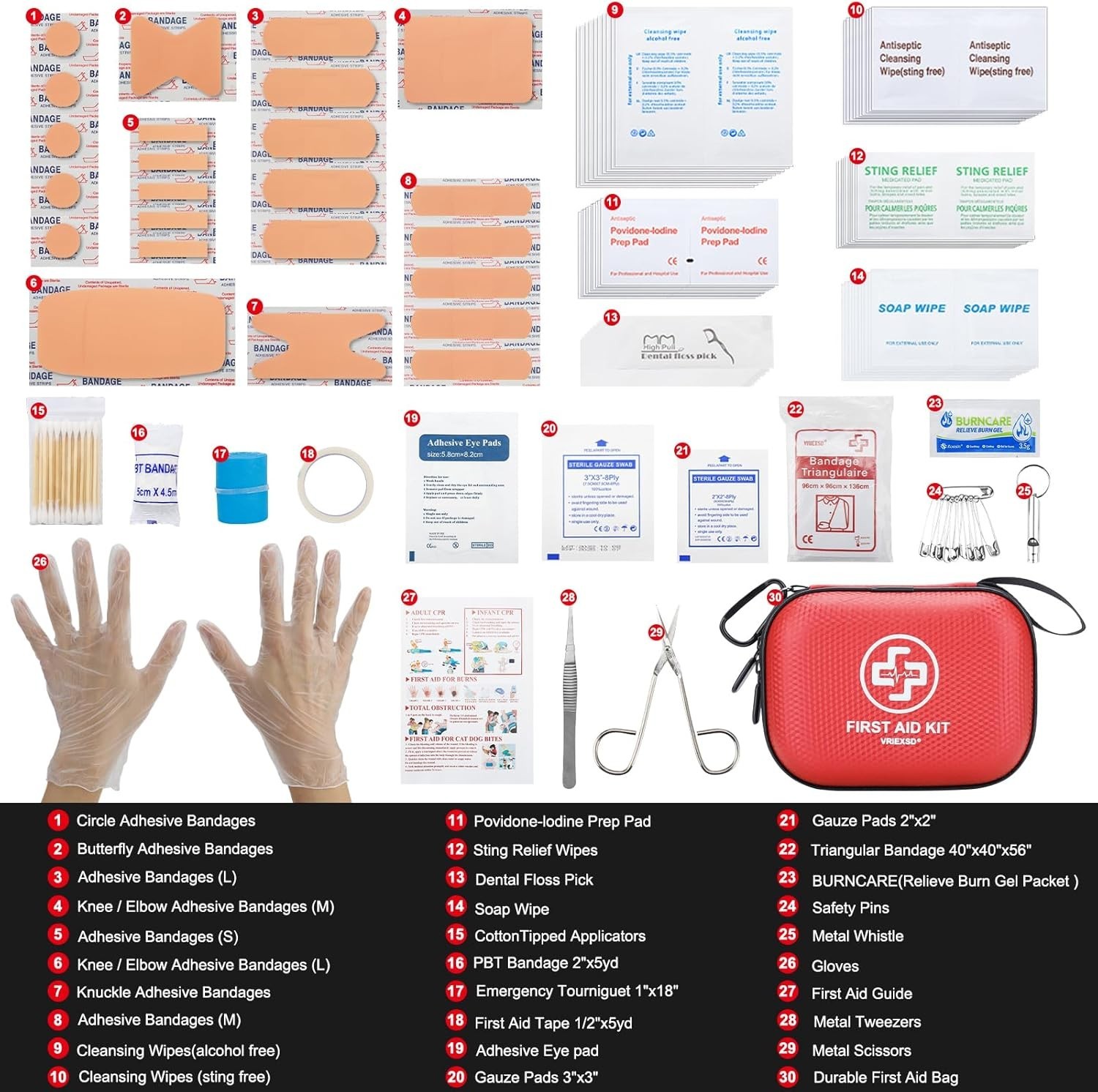 Emergency-Ready Mini First Aid Kit – 150-Piece Portable Waterproof Medical Case