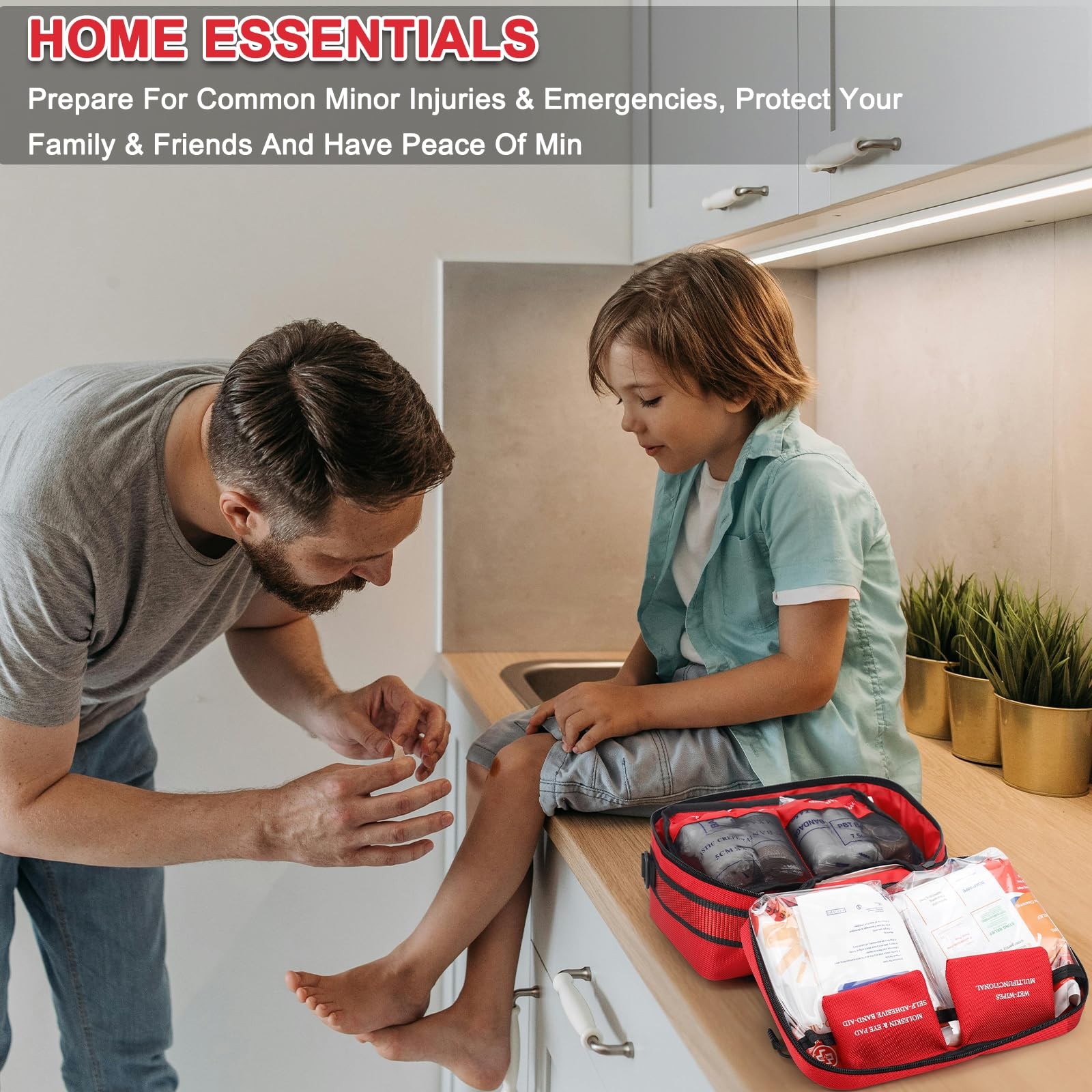 Premium 450 Piece Large First Aid Kit for Home, Travel, Camping, Car, Hiking …