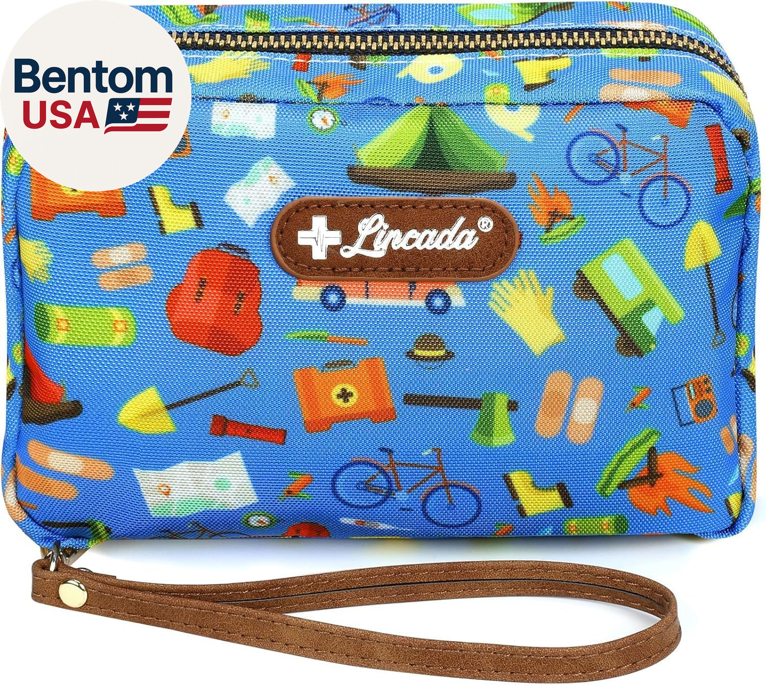 Portable Travel First Aid Kit for Kids and Adults, 143 Pieces All-Purpose Emerge