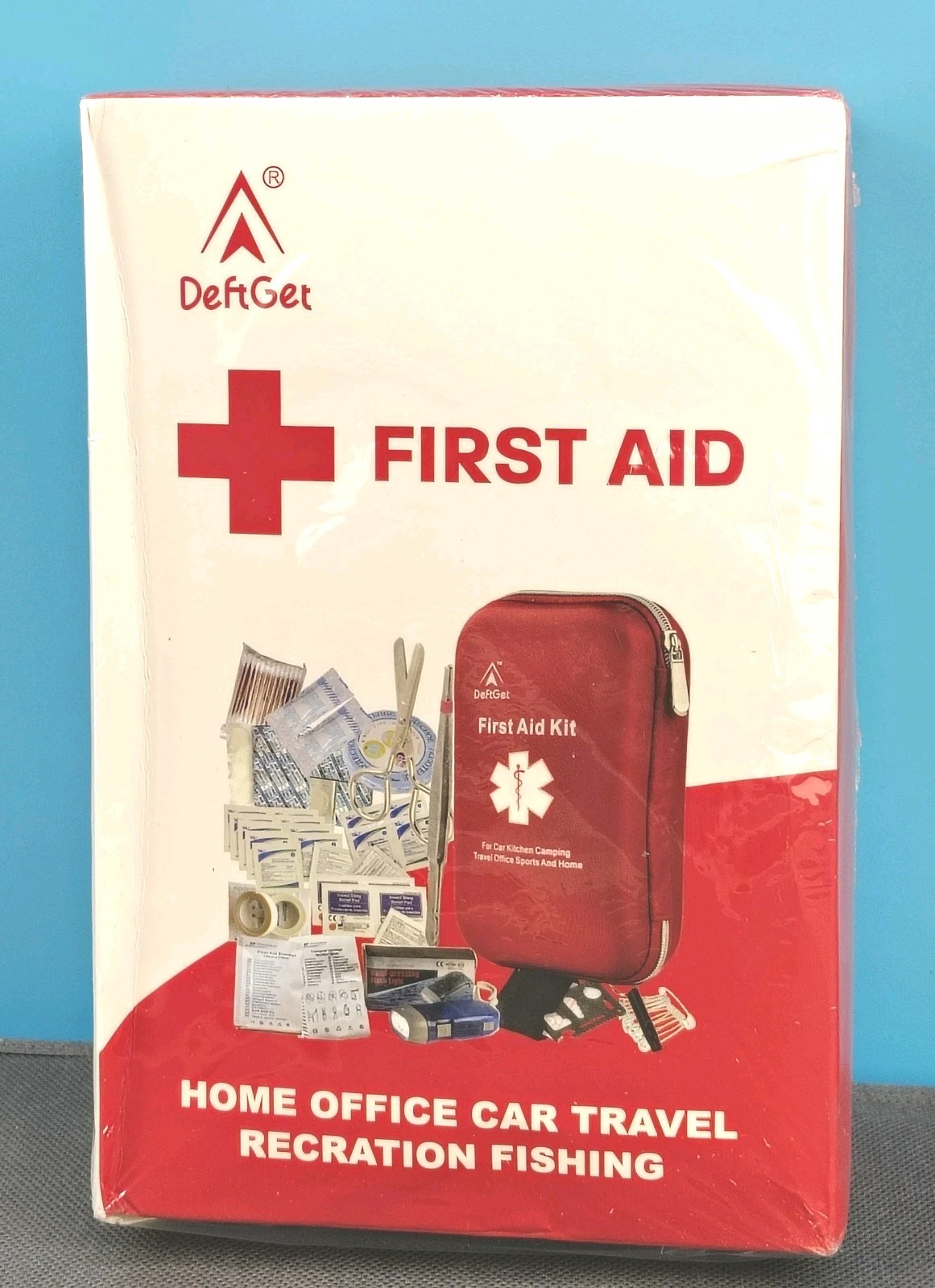 deftget 163 Pieces First Aid Kit Waterproof IFAK Molle System Portable Sealed