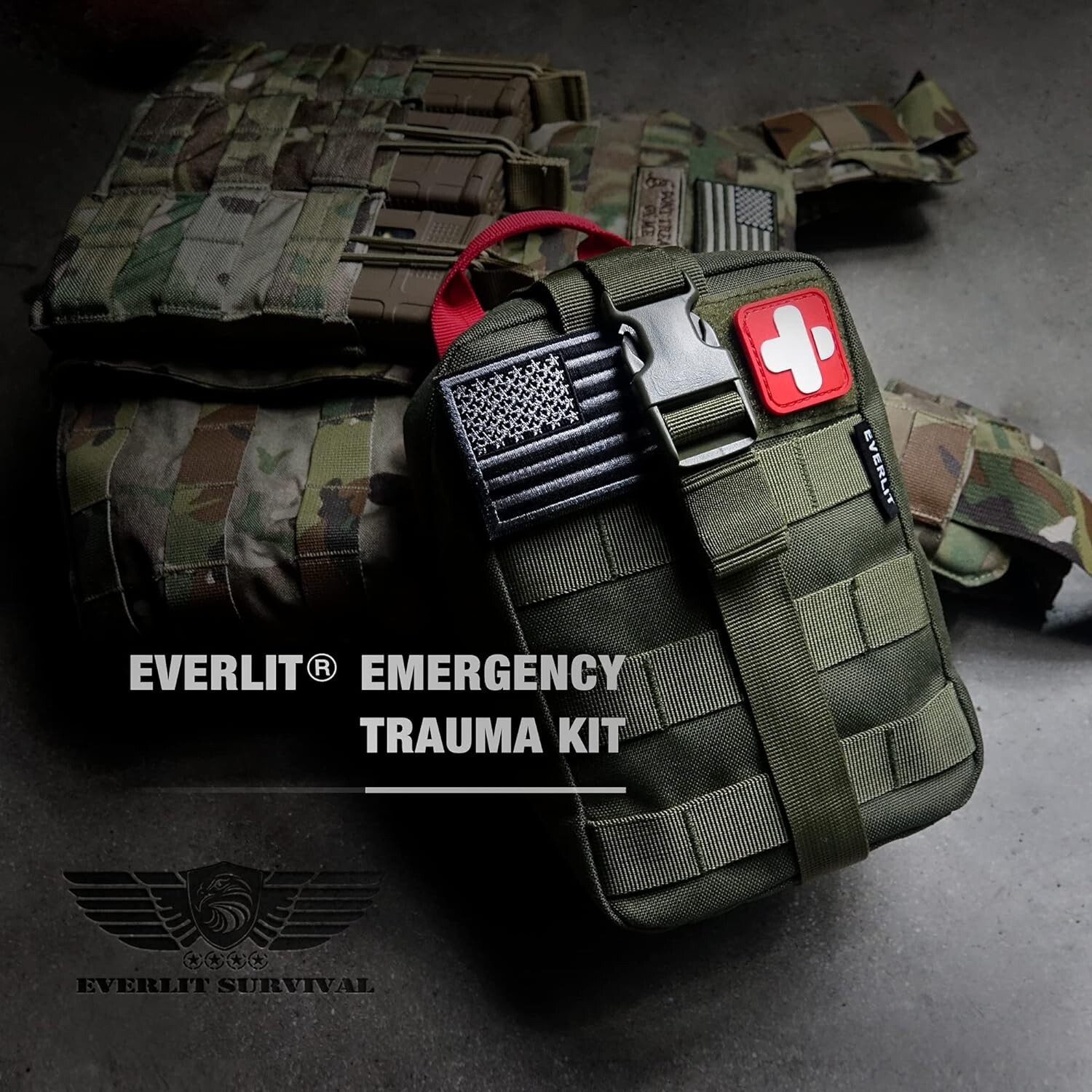Emergency Trauma Kit Nylon 36″ Tourniquet Splint First Aid for Bleeding