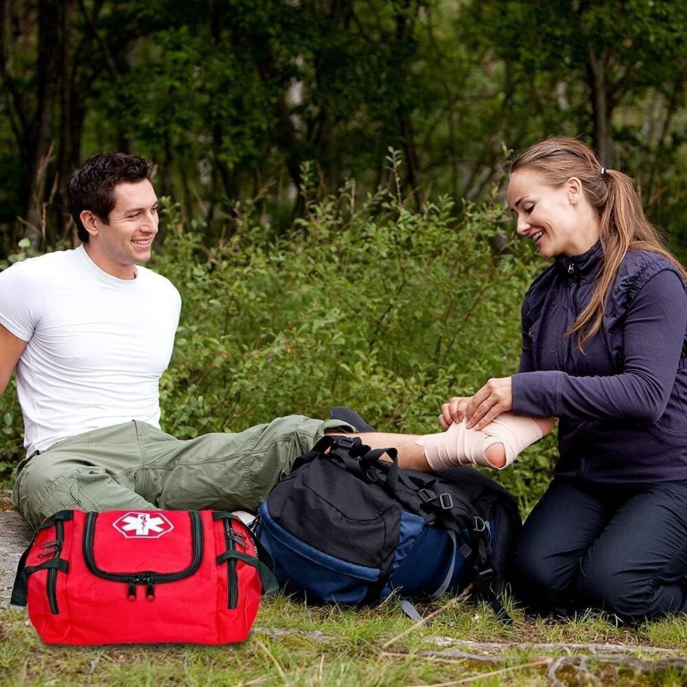 DIXIE EMS 636841-R EMPTY FIRST RESPONDER II TRAUMA BAG RED