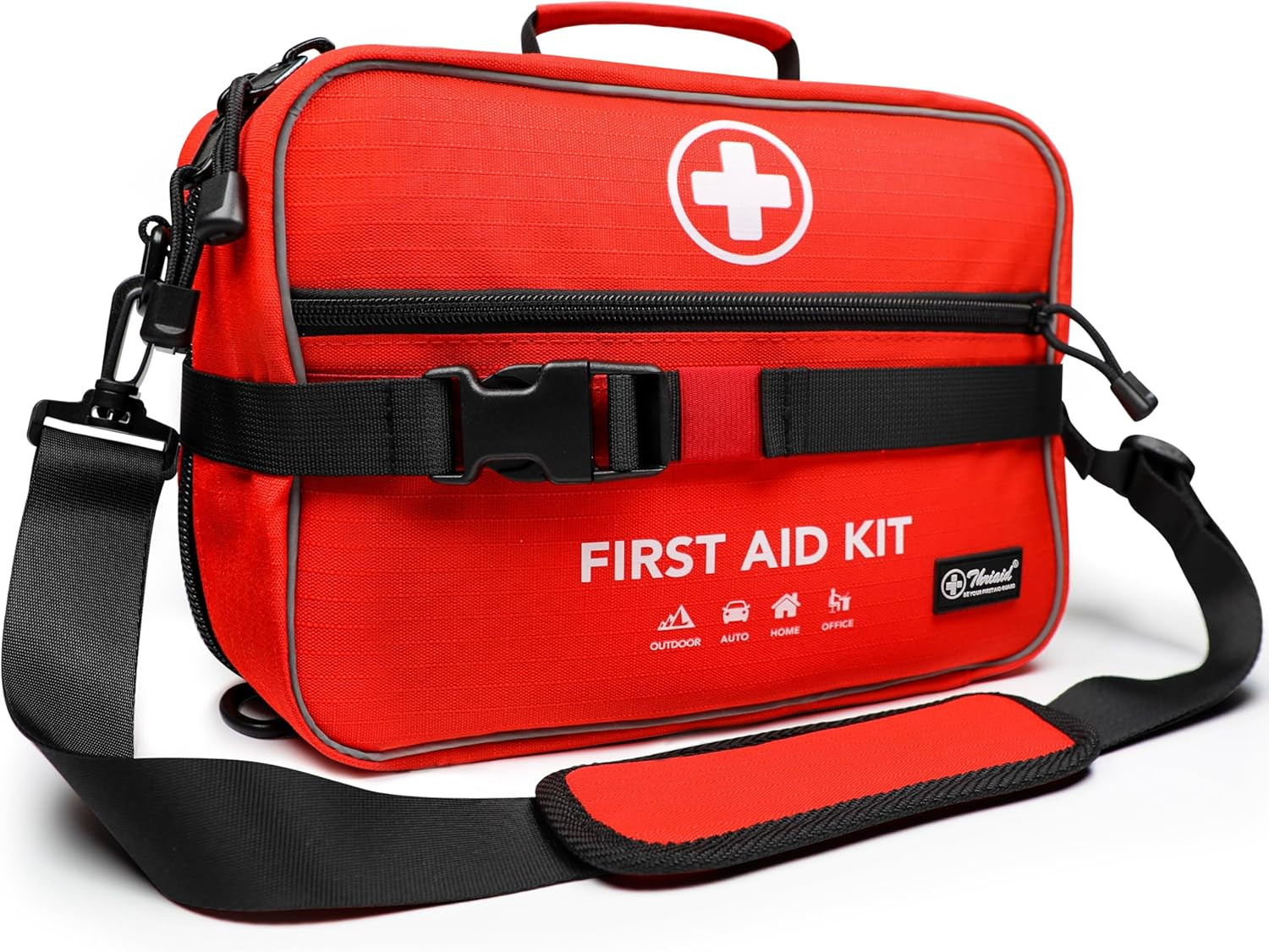 430 Piece First Aid Kit, Well-Organized Premium Waterproof Compact Trauma Medica