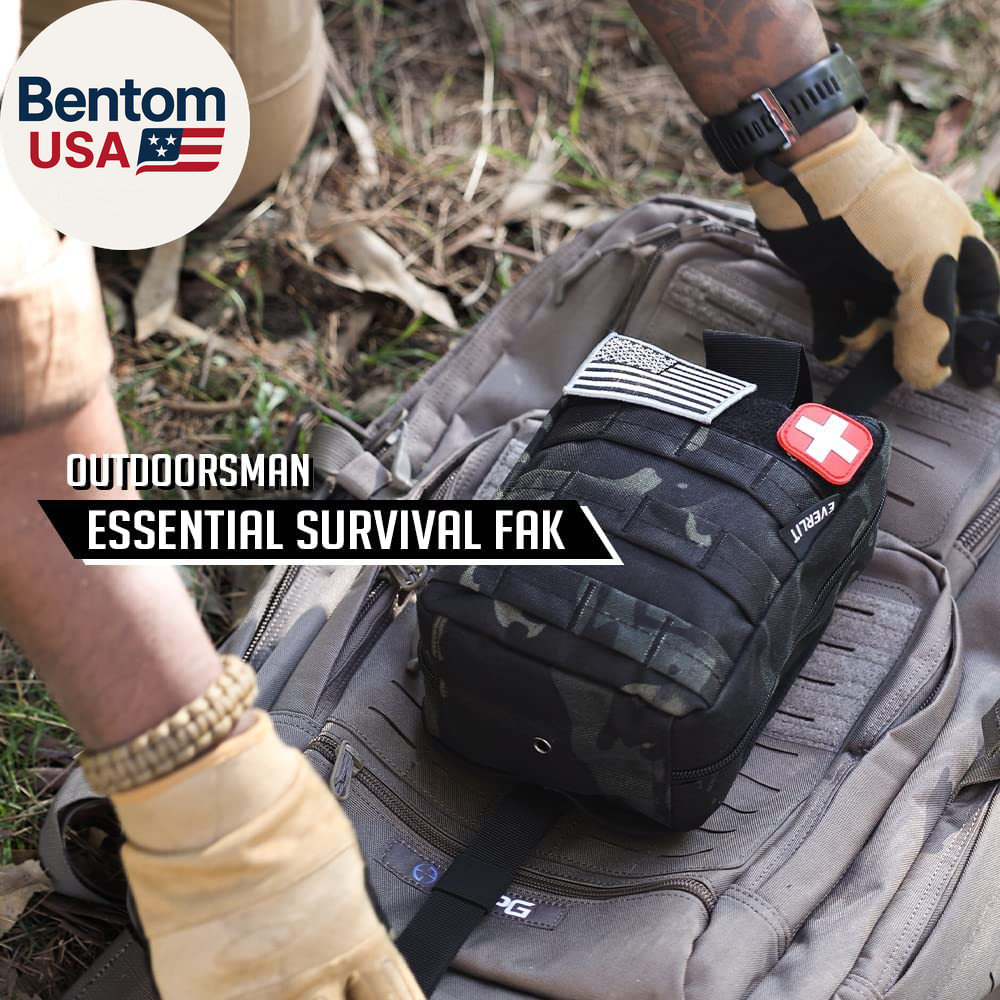 250 Pieces Survival First Aid Kit IFAK EMT Molle Pouch Survival Kit Outdoor Gear