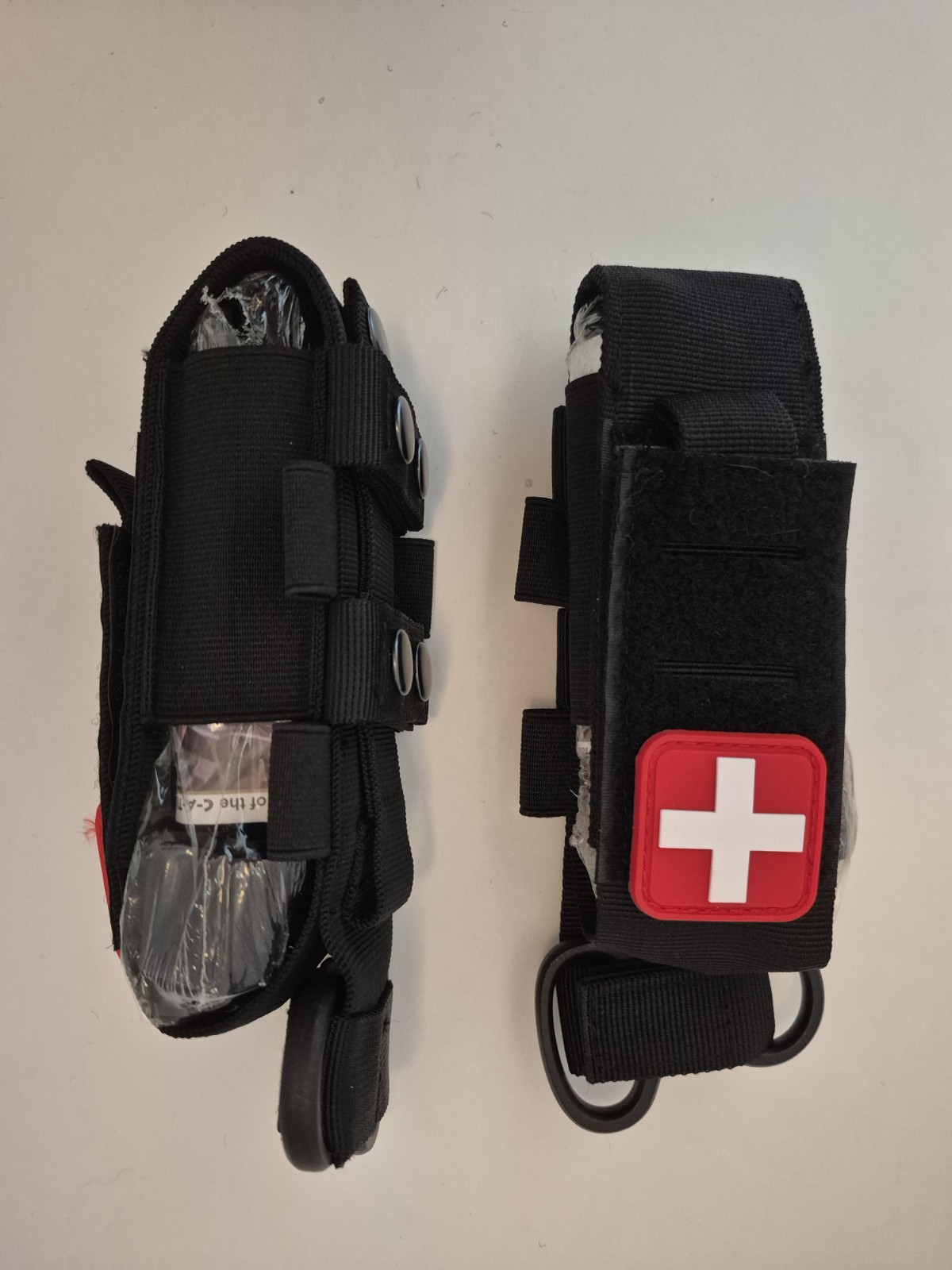 BLACK COLOR – 2x Tourniquet Pouches w/ Gen 3 CAT Tourniquets and 2x Trauma Shear