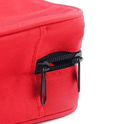 PAXLAMB First Aid Bag Kit Empty 1 Count (Pack of 1), Red 1PC