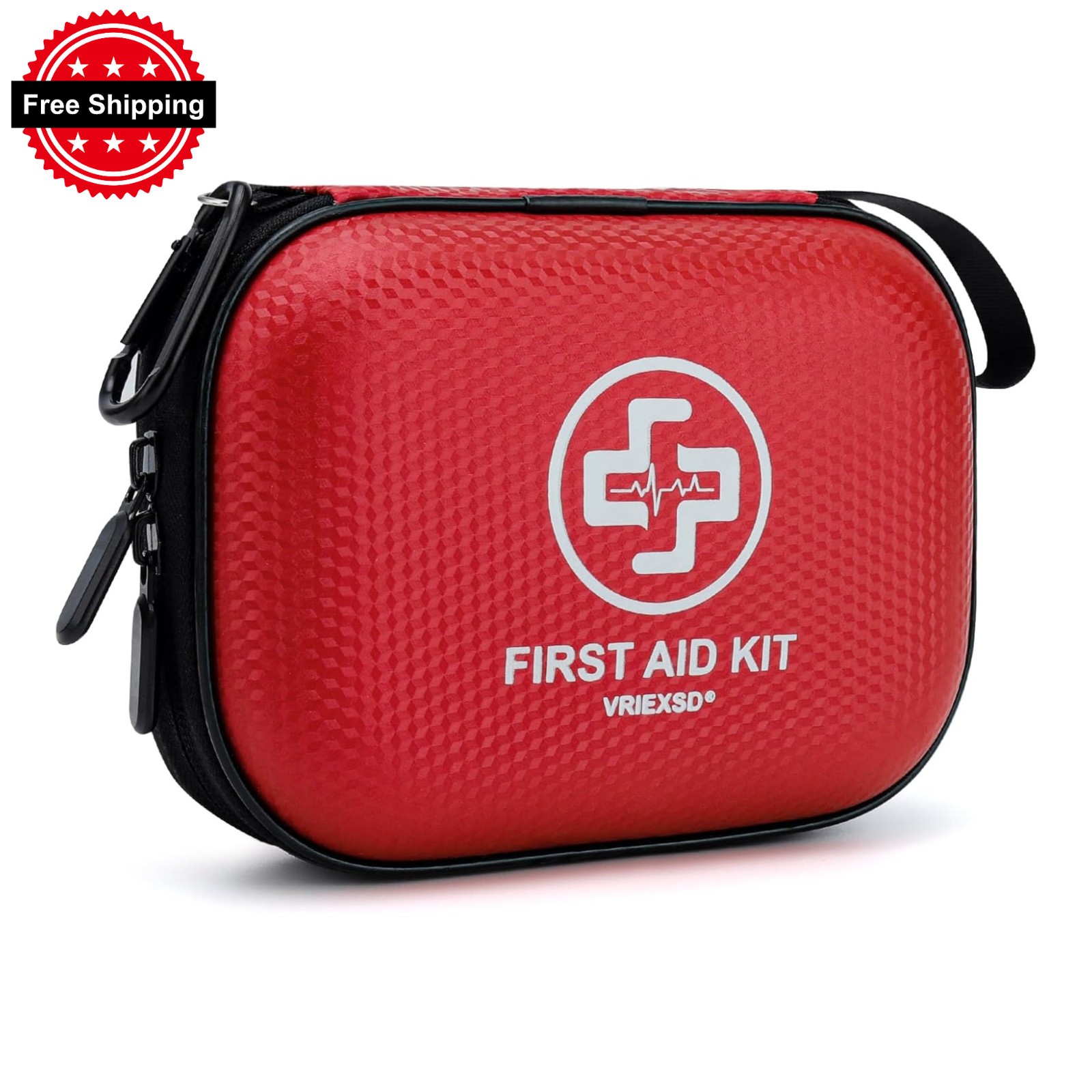 Mini First Aid Kit 150 Piece Waterproof Hard Shell Free Shipping