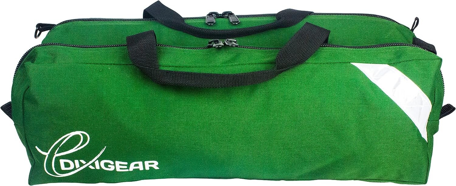 O2 Duffle Responder Bag for Medical Supplies with Side Pocket – Green