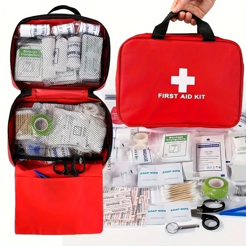Small/Large Portable First Aid Kit, Including Professional Scissors And Tweezers