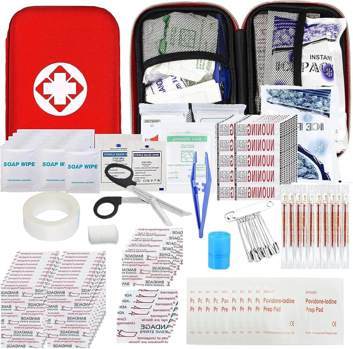 Car First Aid Kits 275Pcs Survival Gear Home Travel Size Small Emergency Kit Tac