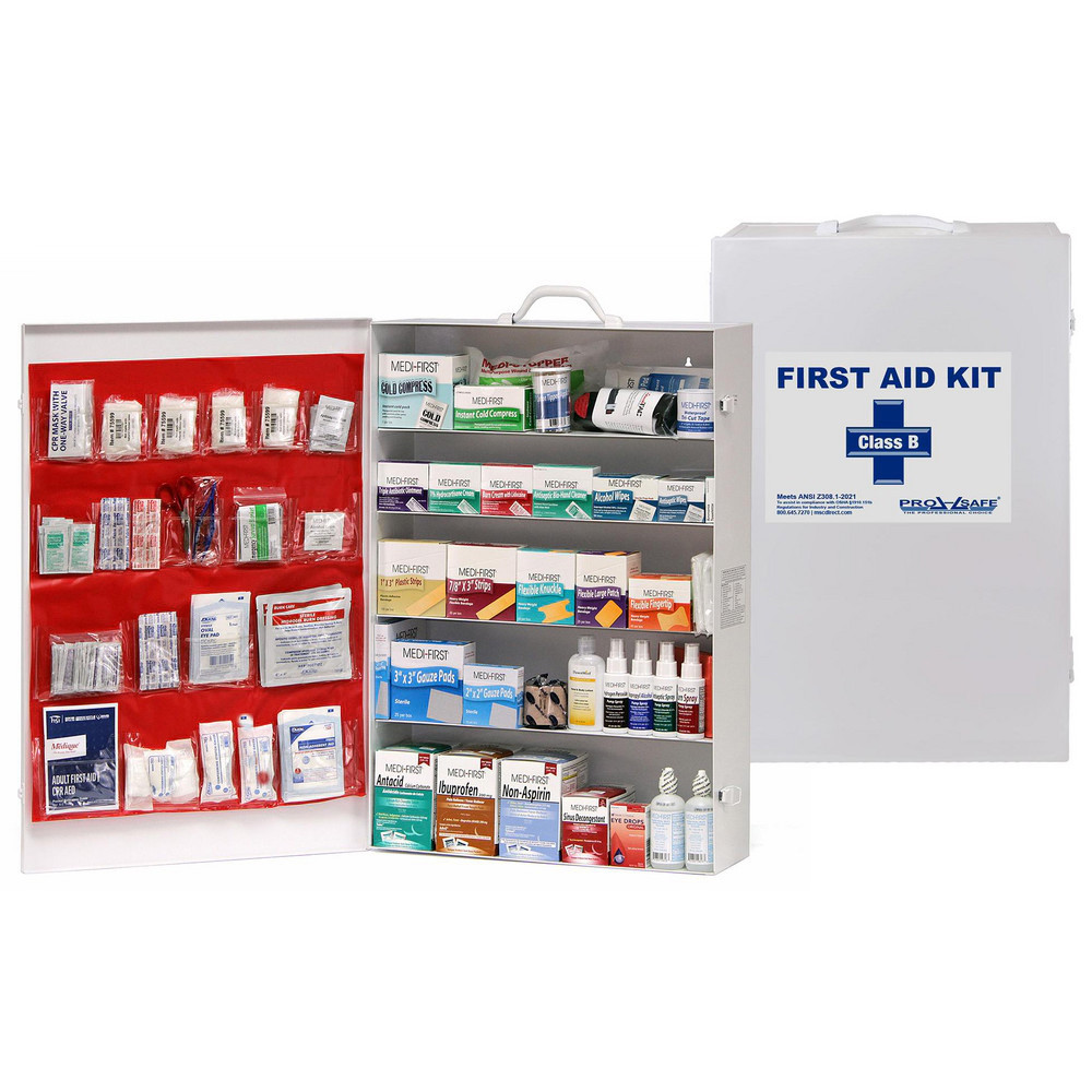 PRO-SAFE 1383 Piece 250 People First Aid Kit, Cabinet Wall Mount #PS738ANSI