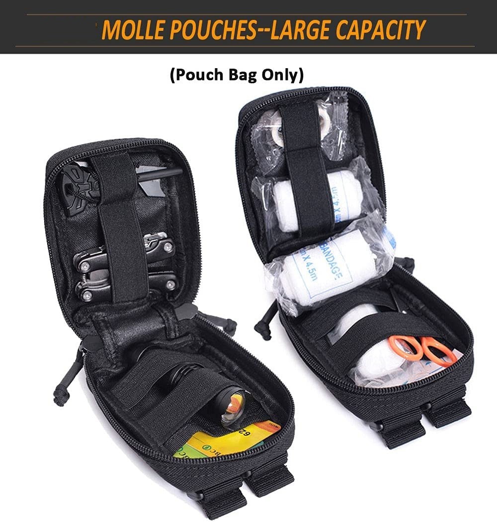 Tactical Molle Pouch Military Waist Bag EDC Outdoor Medical Molle Tool Pack Case