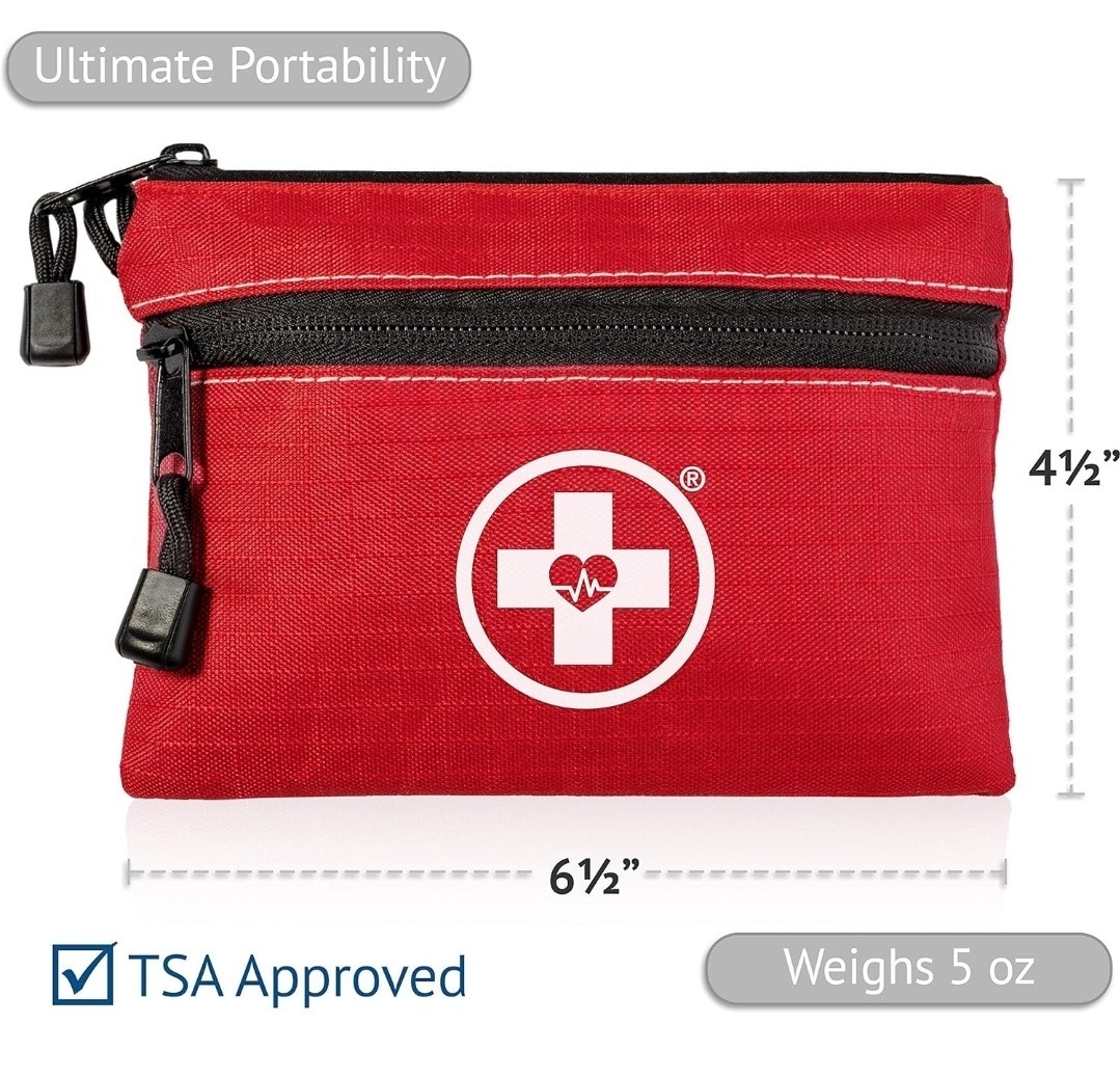 [5 Pack] Swiss Safe 2-in-1 First Aid Kit for Car, Travel & Home, 64 Piece