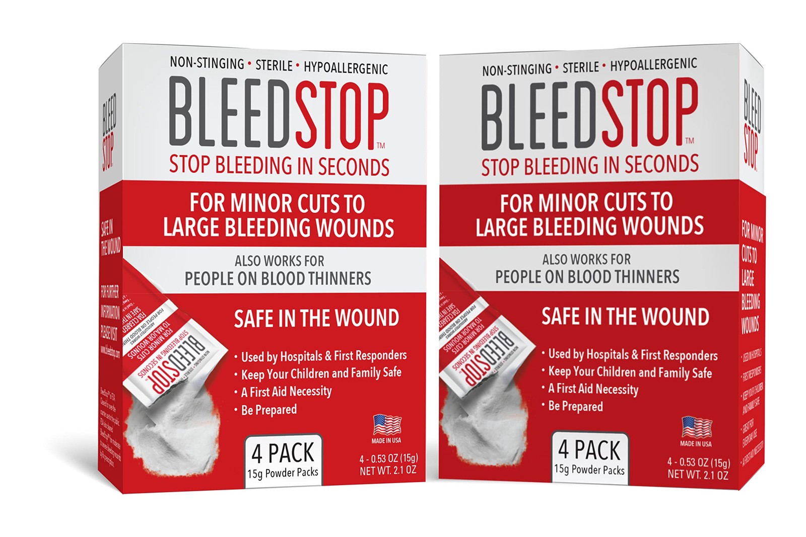 BleedStop™ First Aid Powder for Blood Clotting, Trauma Kit, Blood Thinner Pat…