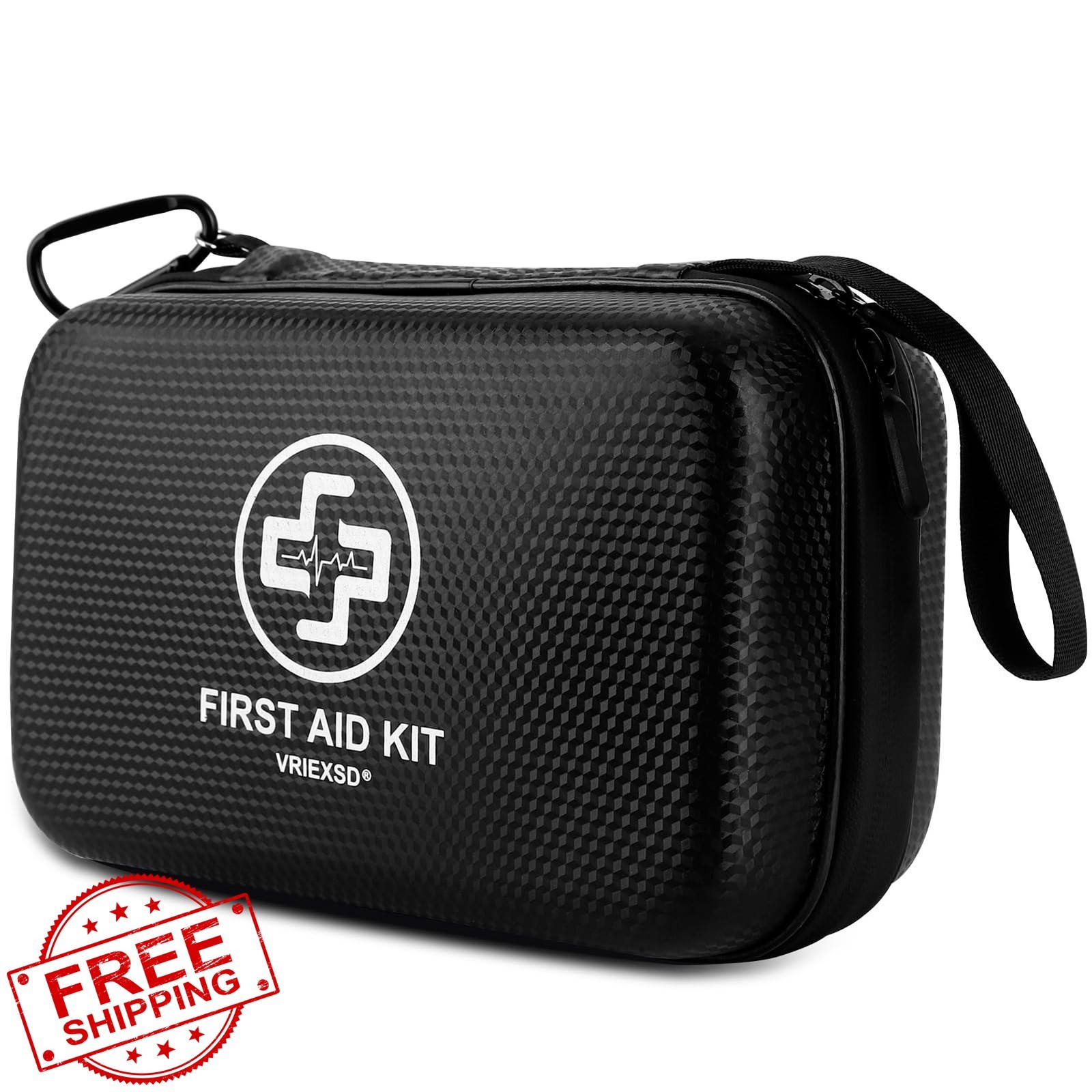 Vriexsd First Aid Kit 320 Piece Black
