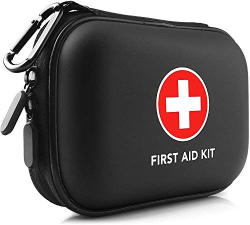 100 Piece Mini First Aid Kit – Waterproof Hard Shell for Travel, Outdoor, Home