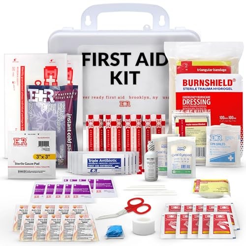 10 Person First Aid Kit – OSHA & ANSI Compliant Emergency Kit for Home, Office