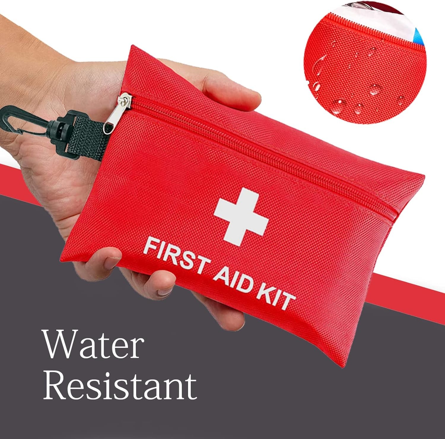 97Pcs First Aid Kit Ideal for Cars, Schools, Sports, Homes, Camping, Hiking