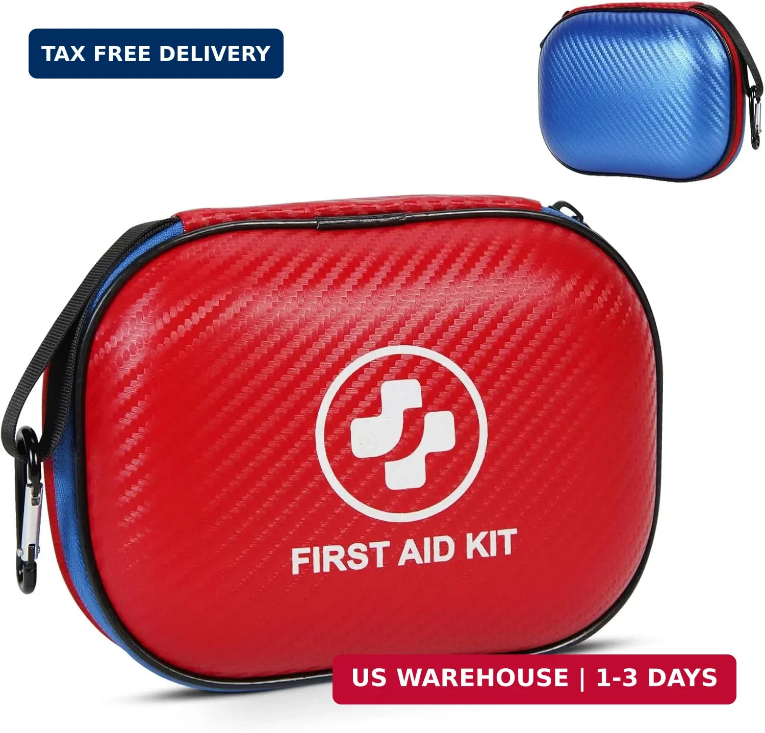 Small First Aid Kit – 185 Pieces Waterproof Emergency Kit for Home, Car, Office,