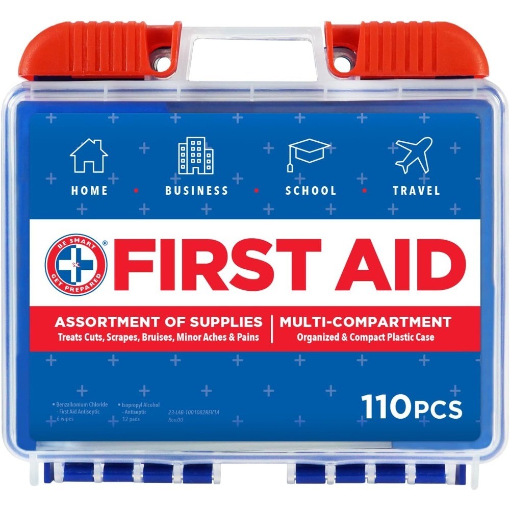 First Aid Kit for Minor Cuts Clean Treat Protect Home Office Car School Business