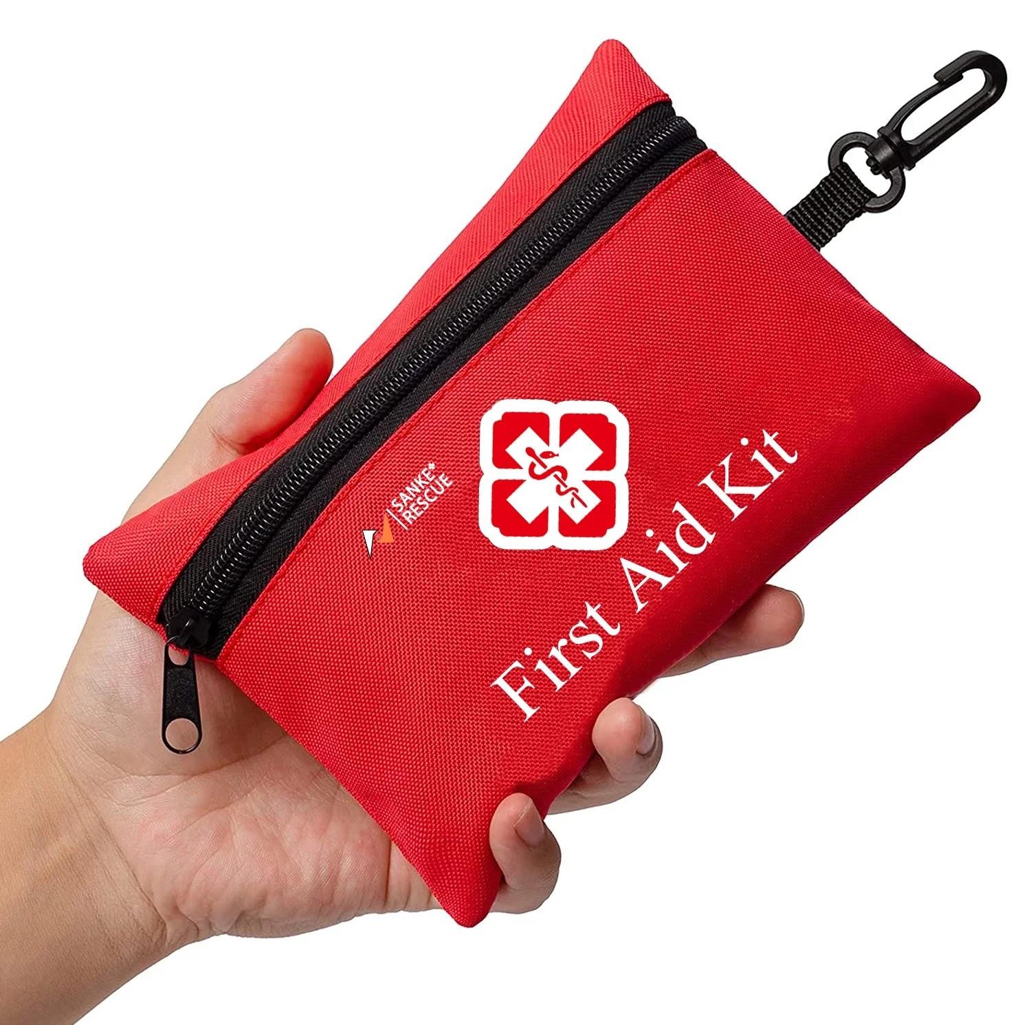 26-330 Pcs First Aid Kit with Carrying Pouch, Outdoor First Aid Kit – Essential