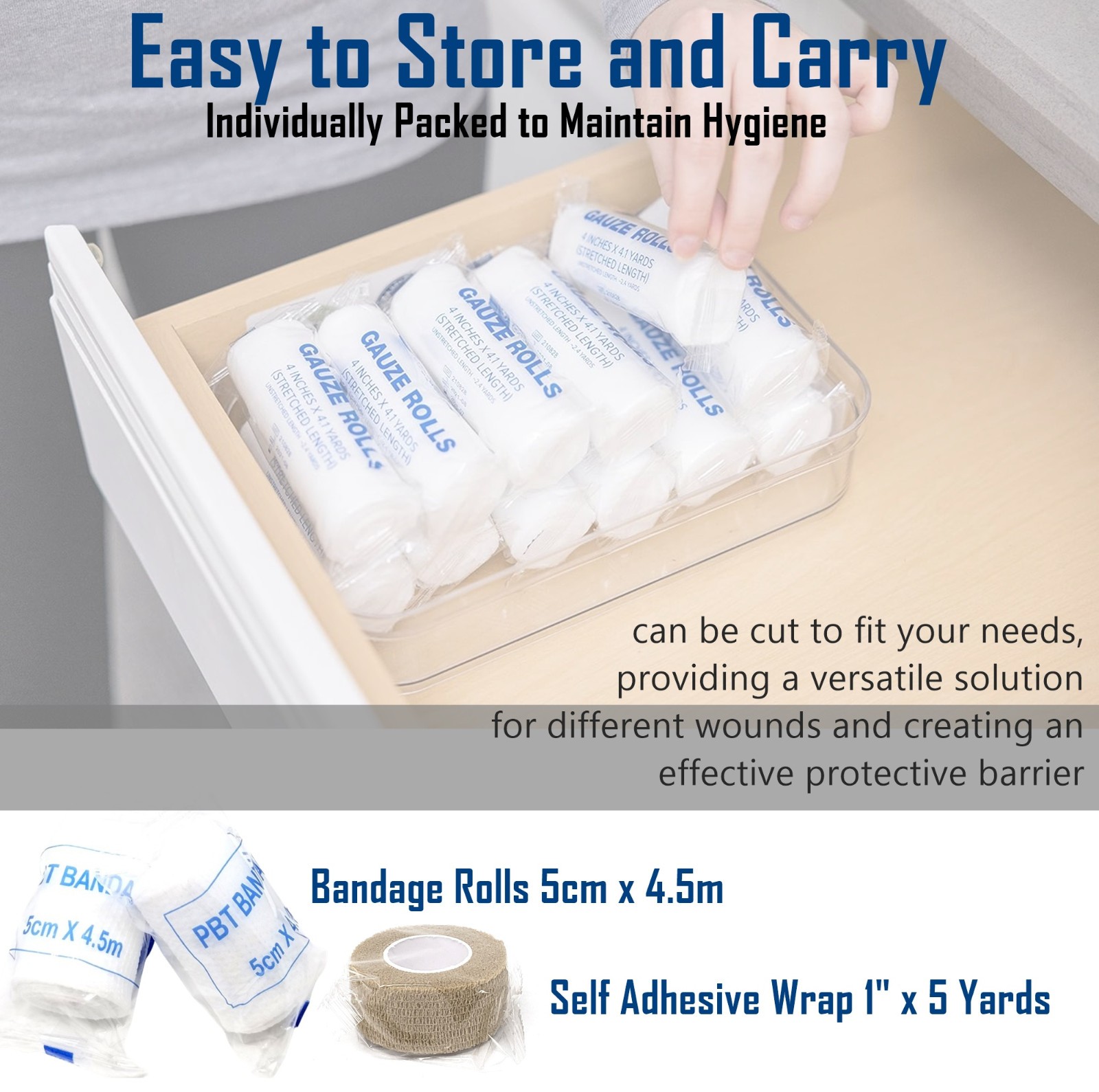 Adventure Medical First Aid Kit Trauma Survival Pack IFAK Supplies – 140 Pcs