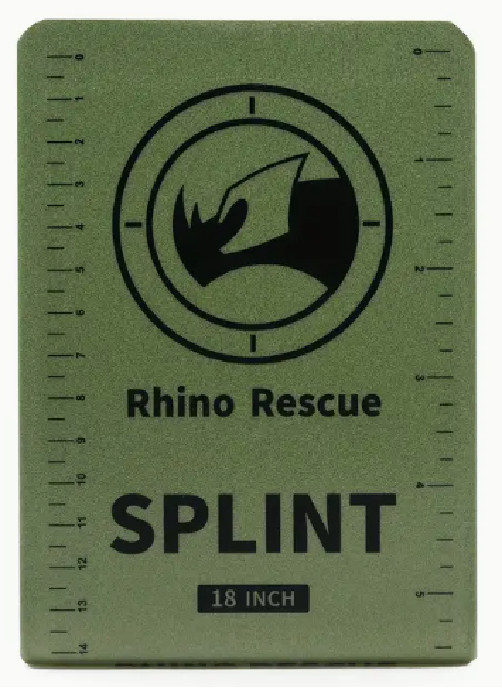 18″ Rhino Rescue First Aid Splint Green