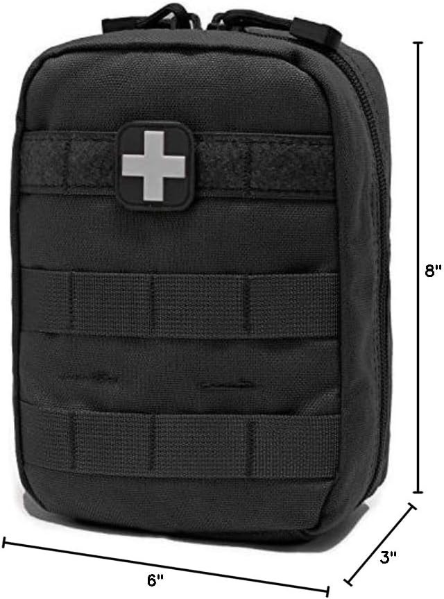 MOLLE Ifak Tactical Medical Pouch with 180 Supplies – Prepare for Emergencies