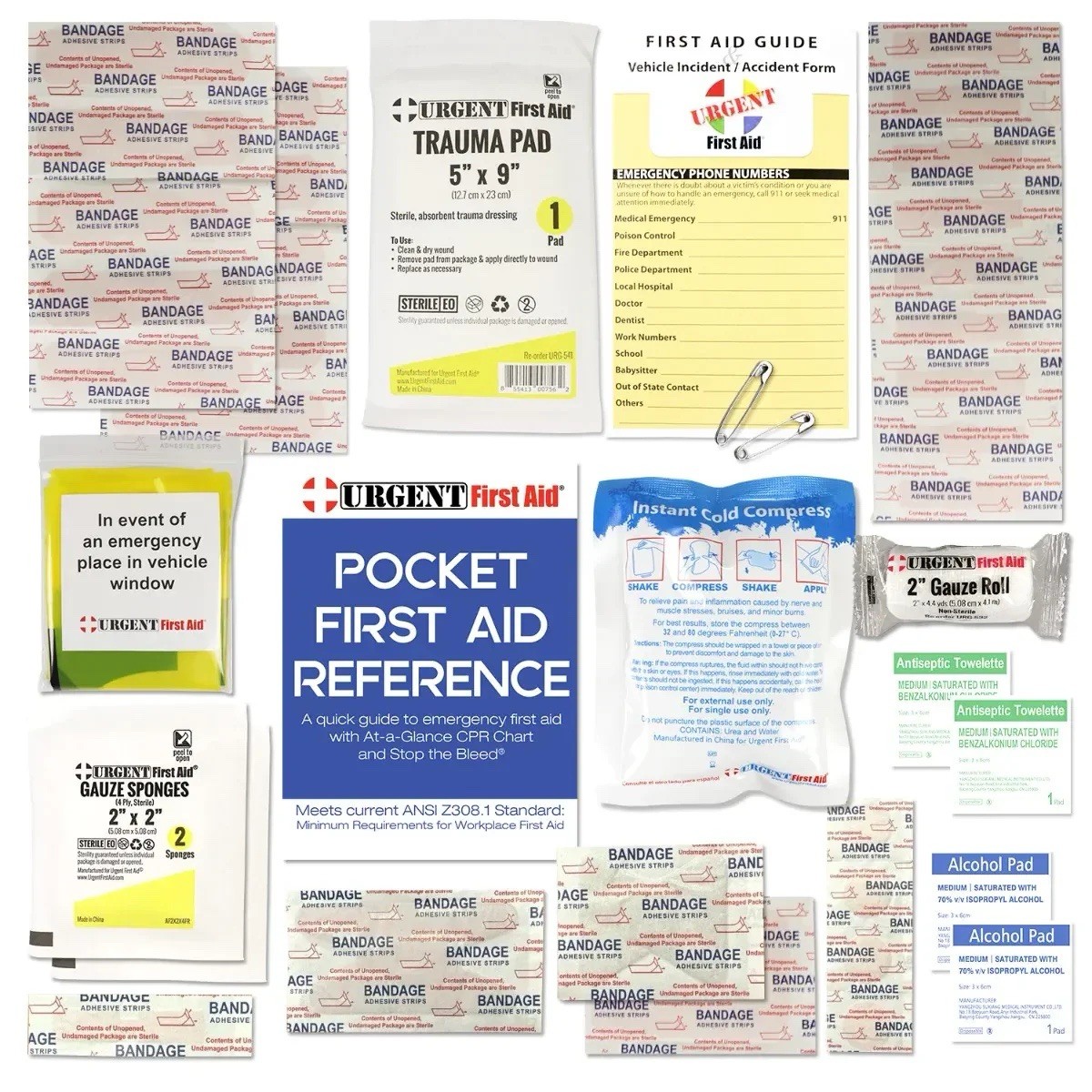 FIRST AID Kit AUTO use for BOAT/TRAVEL/CAR Emergencies. 2 complete kits.