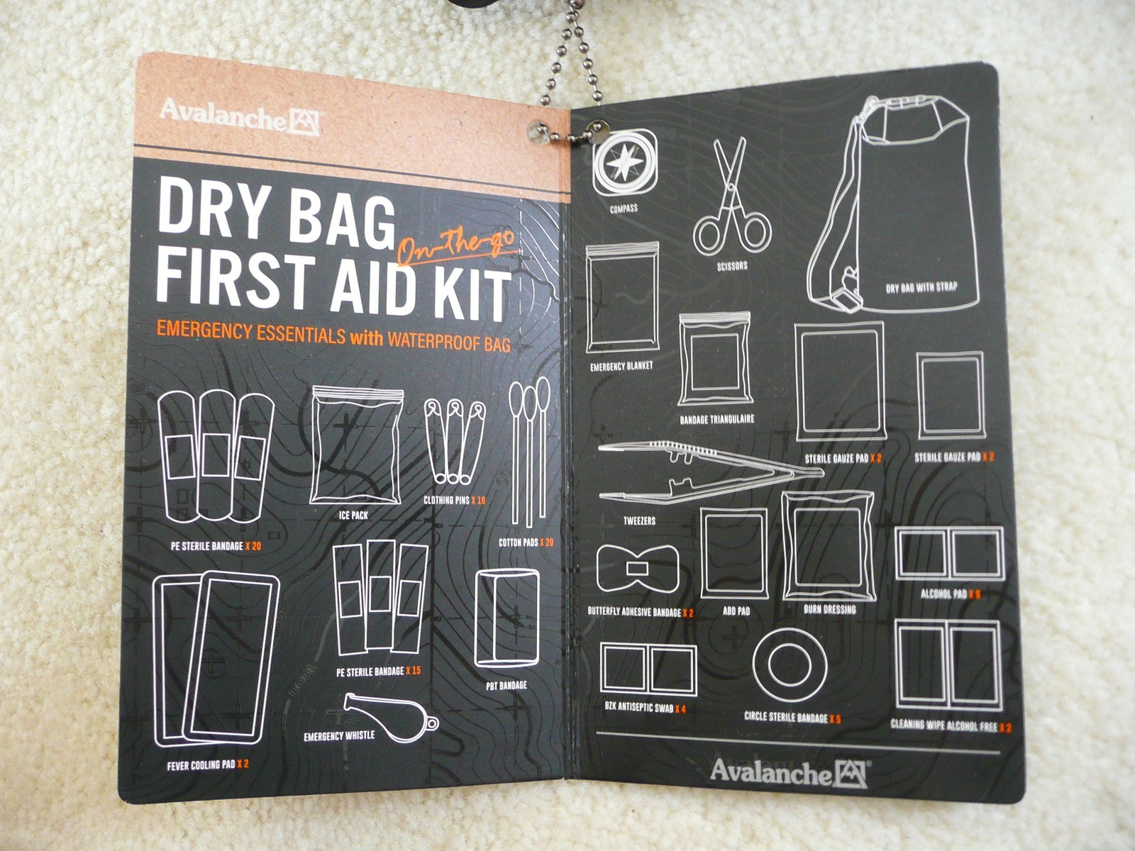 Avalanche Waterproof Emergency First Aid Kit (103 Piece)