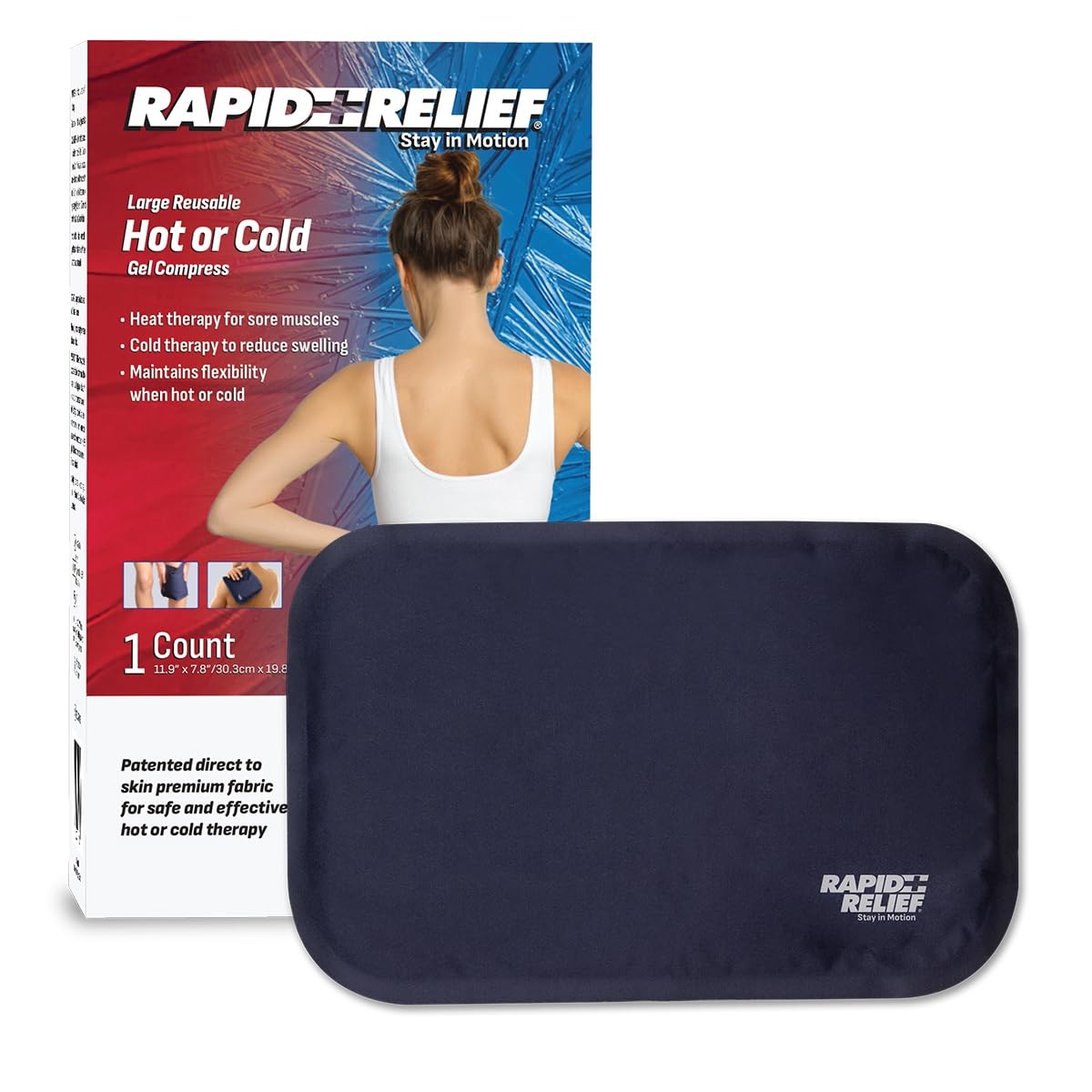 Large Reusable Gel Hot or Cold Compress – Comfortable Flexible Ice Packs for …