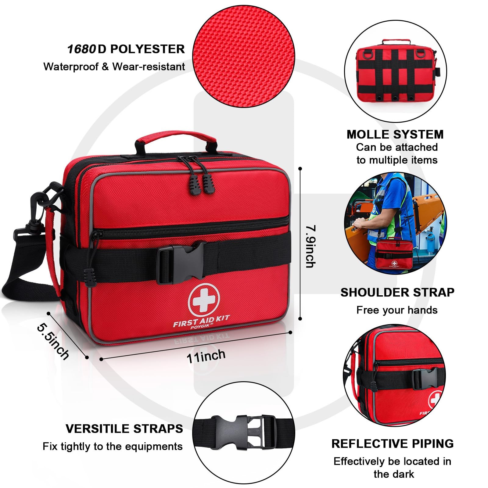 Premium 420 Piece Large First Aid Kit for Home, Car, Travel, Camping, Truck, …