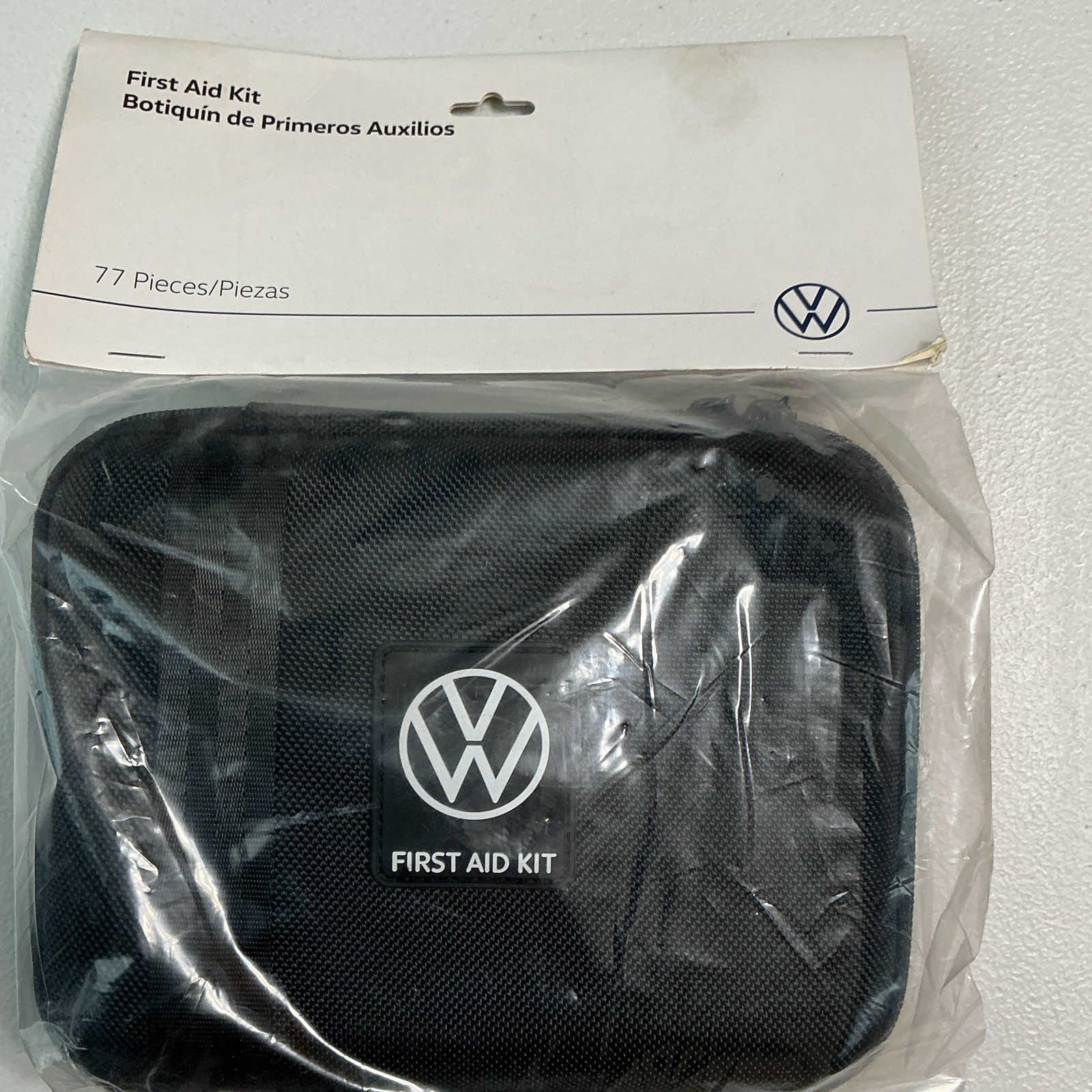 Volkswagen First Aid Kit 77-Piece Portable Black Case MPN 000093108L9B9