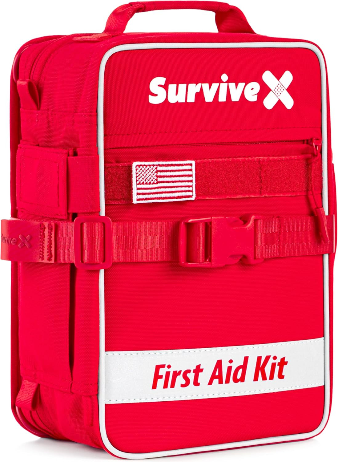 Survivex Large First Aid Kit for Car, Travel & Home – Emergency Kit for Hiking,