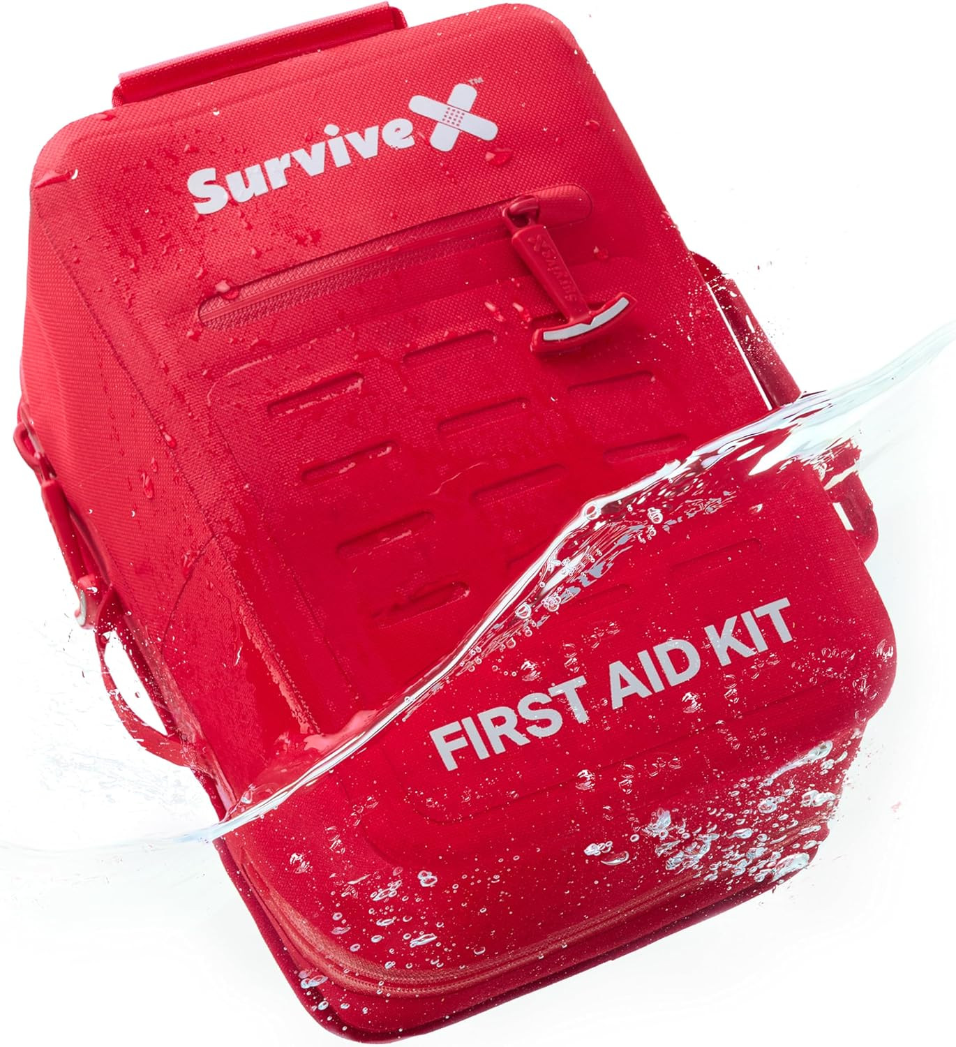 Survivex Large Waterproof First Aid Kit for Car, Travel & Home – Emergency Kit f