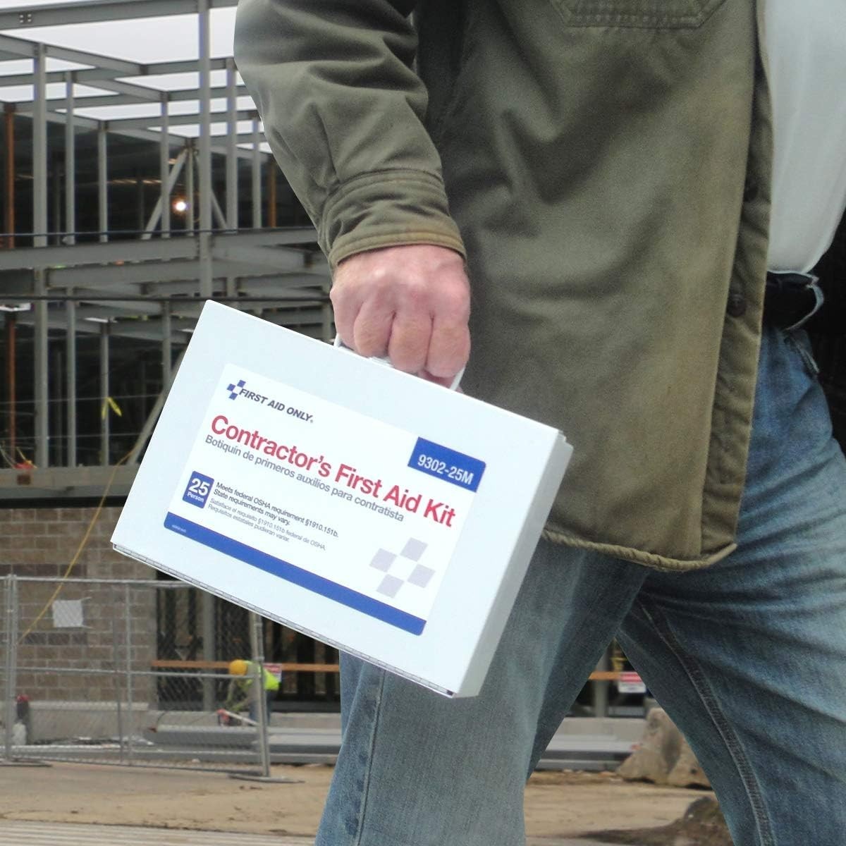 First Aid Kit 178 Pieces Emergency Kit for Construction Home Car Worksite