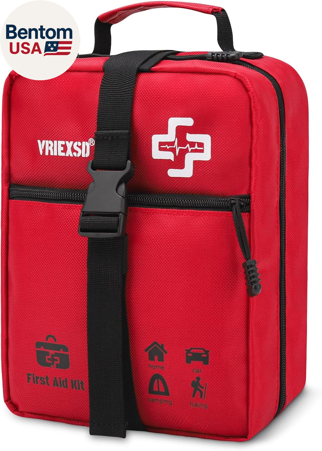400 Piece Large First Aid Kit Premium Emergency Kits for Home, Office, Car, Outd