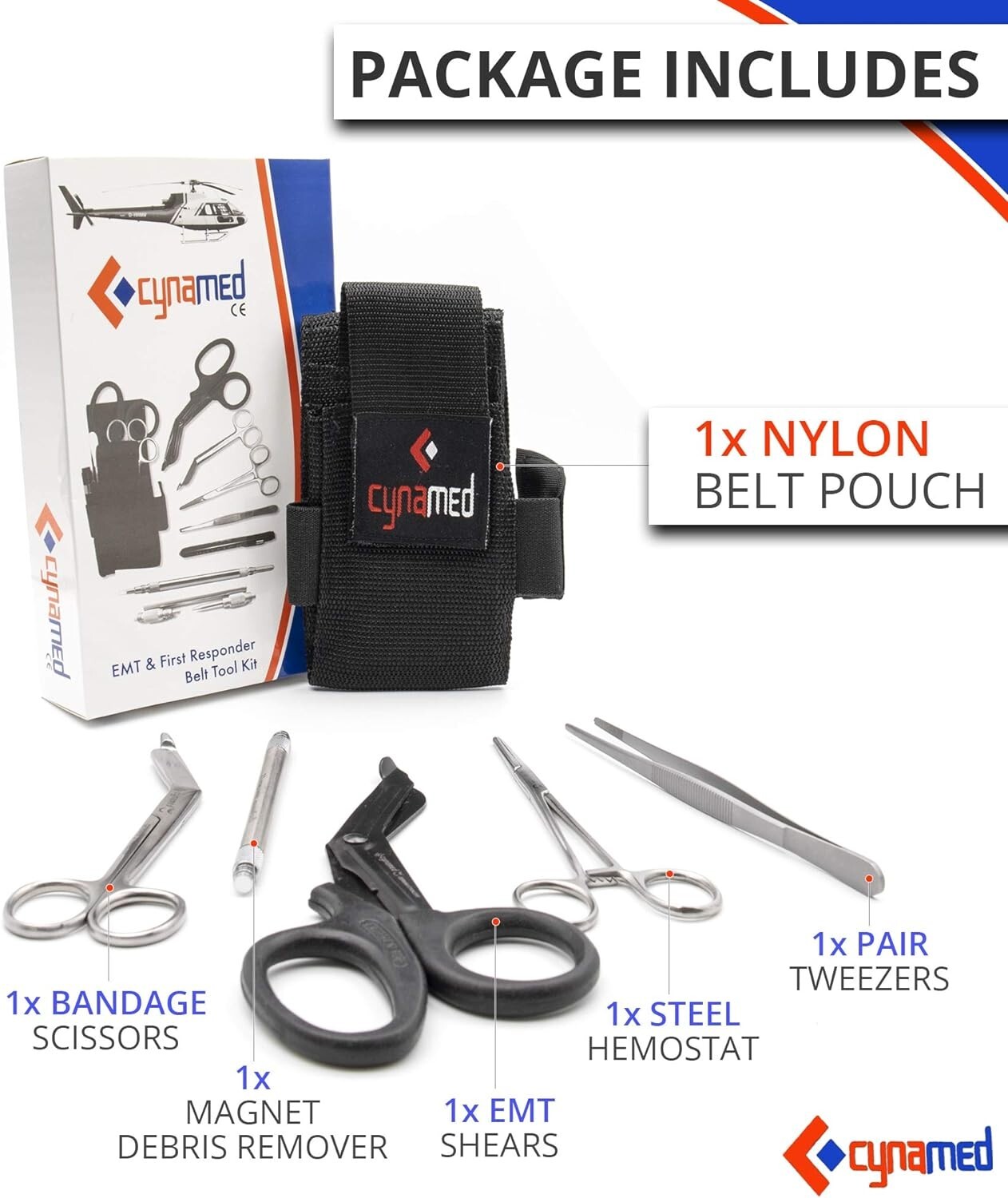 Cynamed First Responder Medical Tool Kit Bandage Scissors Emergency Responders