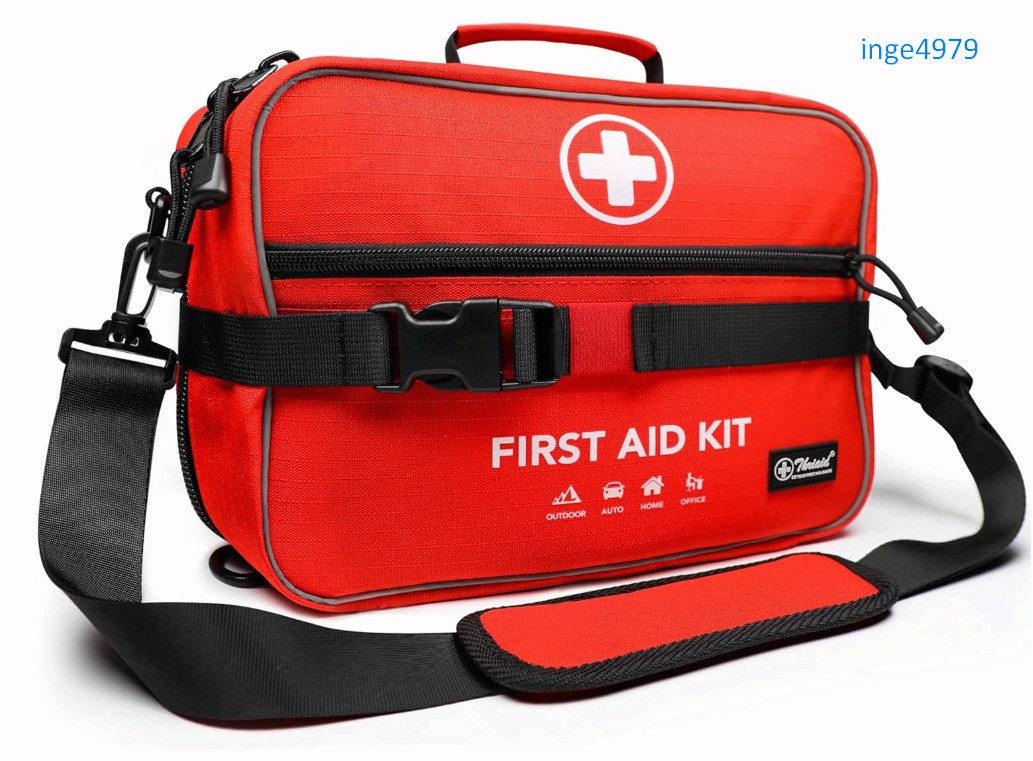 430pc First Aid Kit, Waterproof Compact Emergency Kit for Home Travel